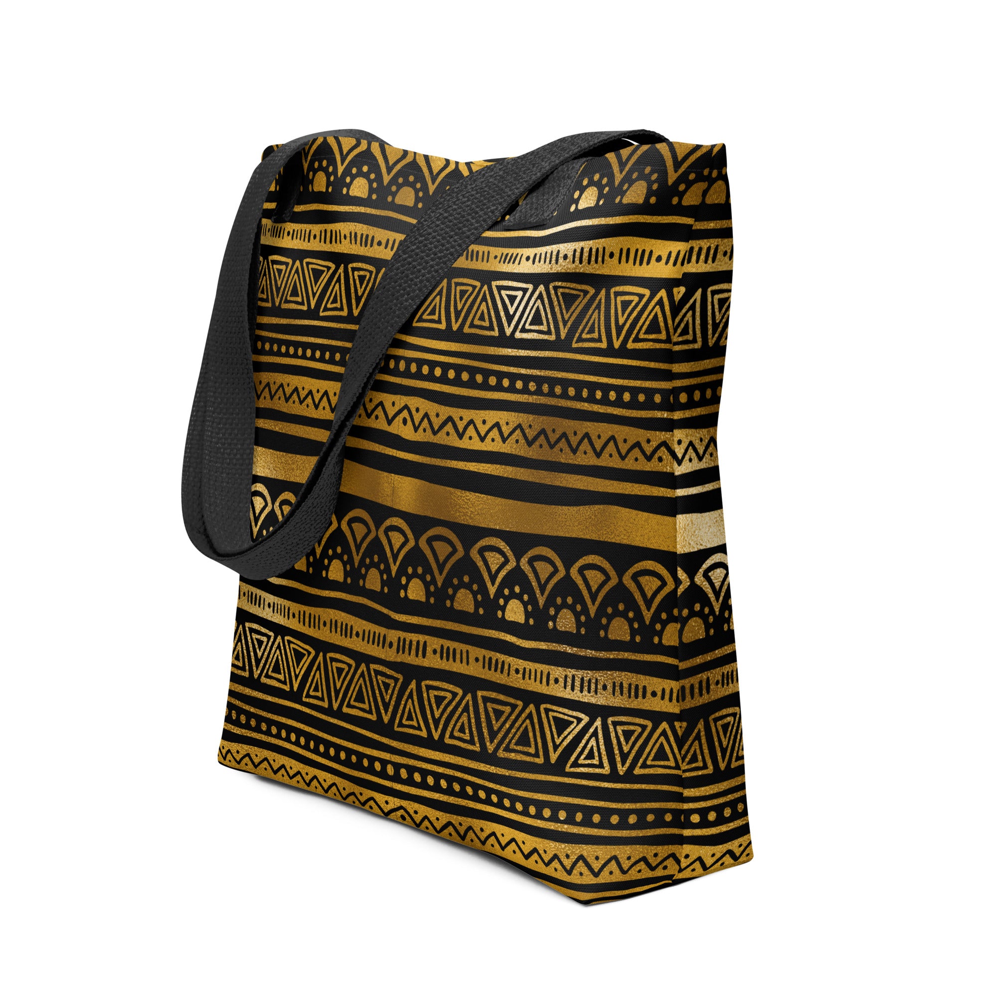 Tote bag- Tribal Patterns Black