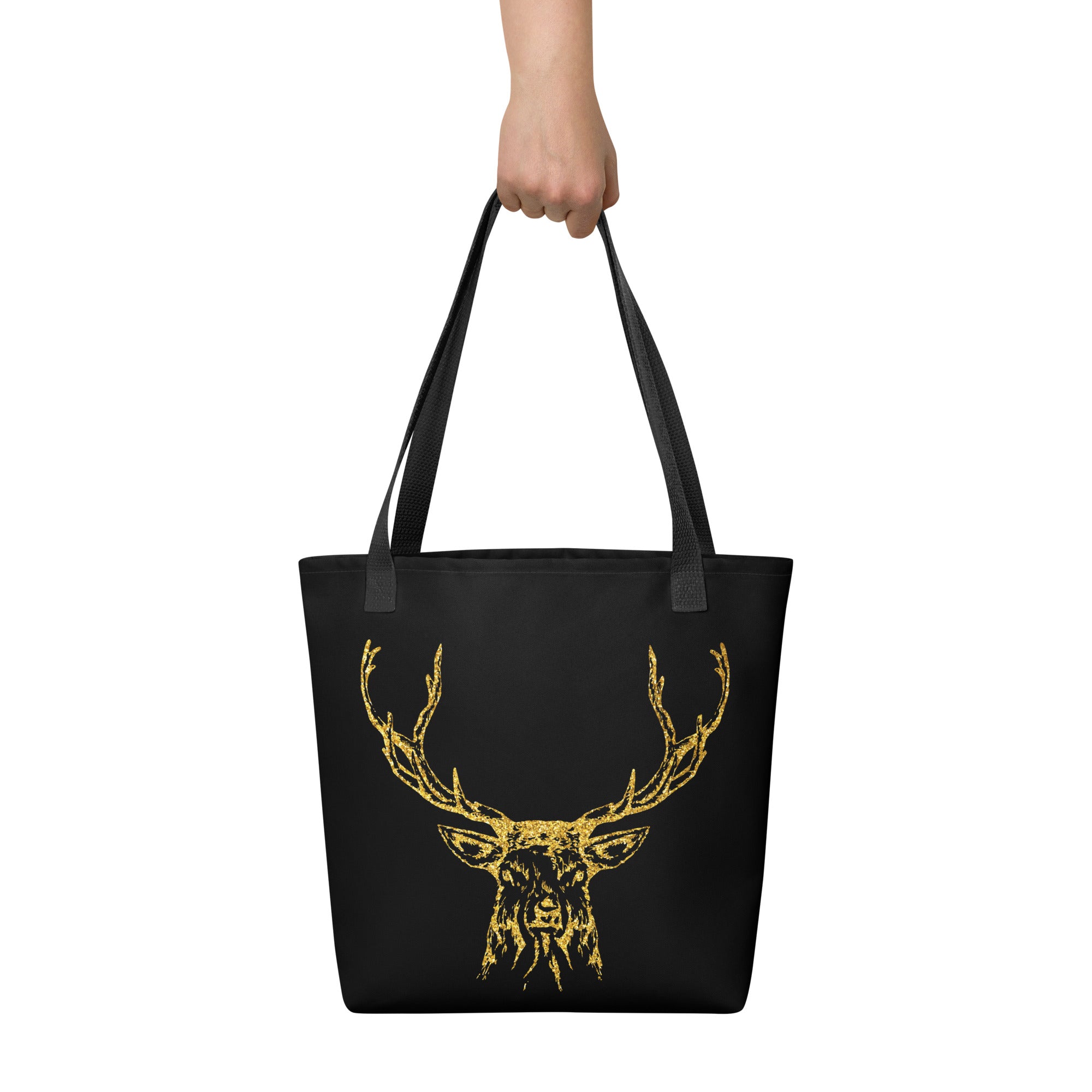 Tote bag- Antlers Black