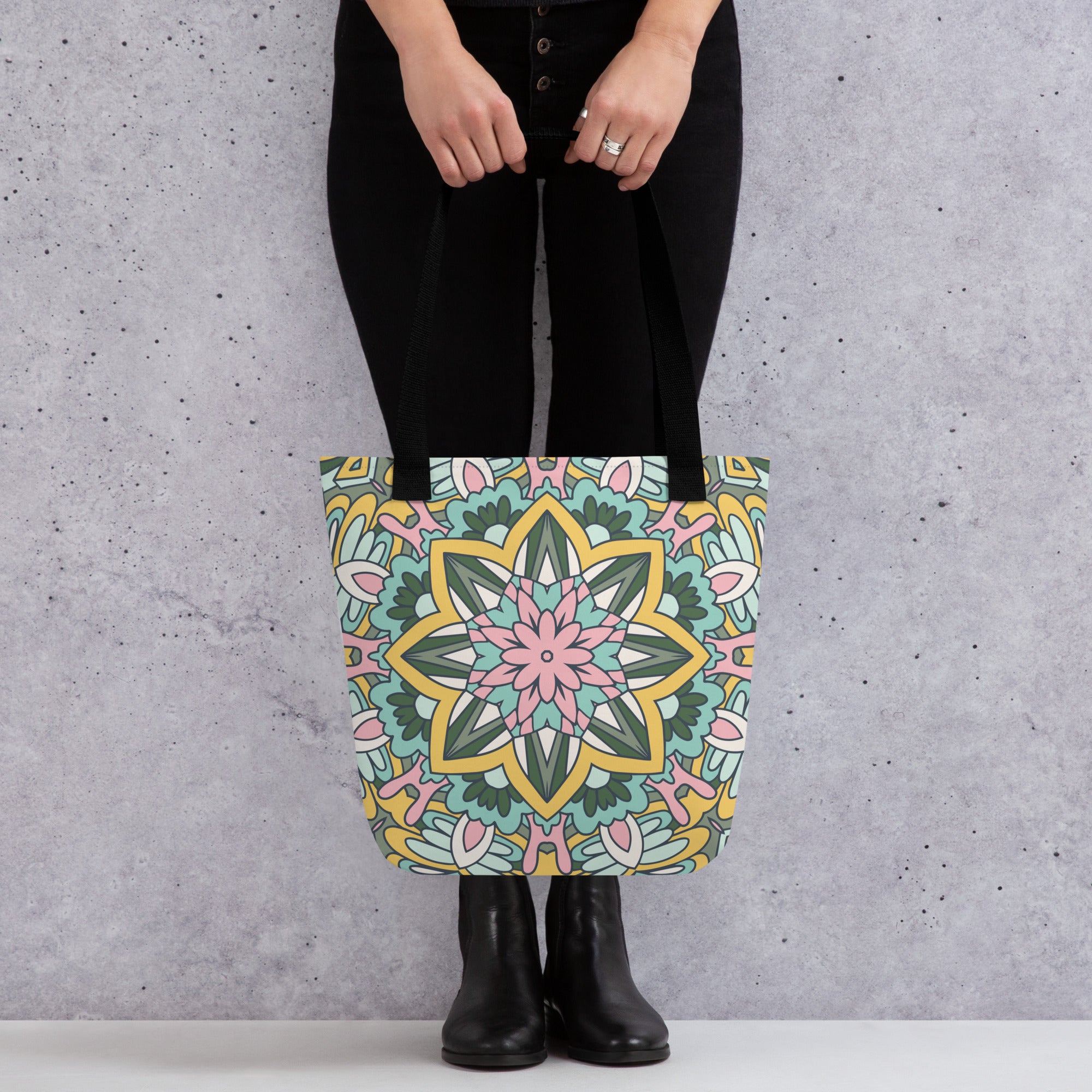 Tote bag- Yellow Mandala