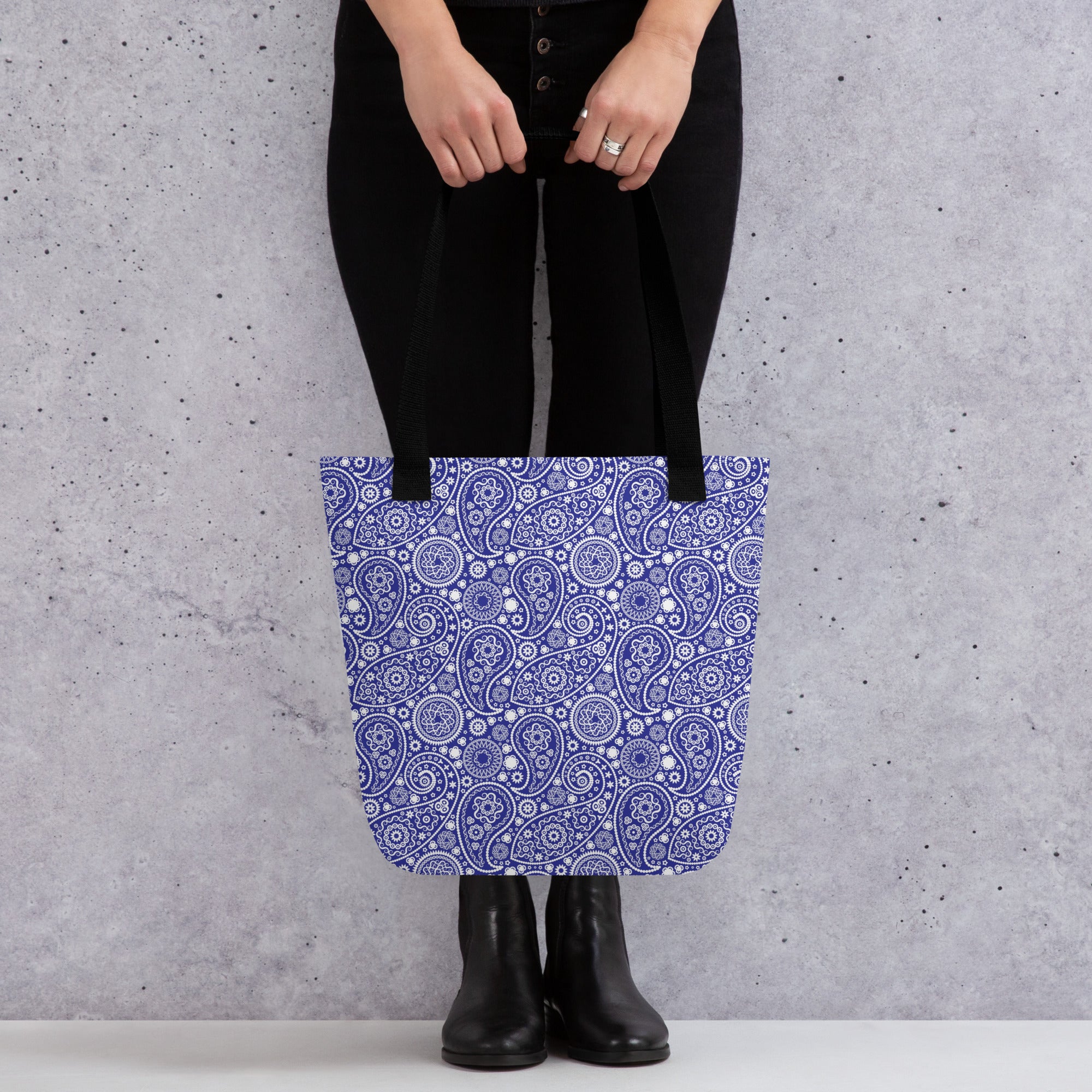 Tote bag- Paisley Blue