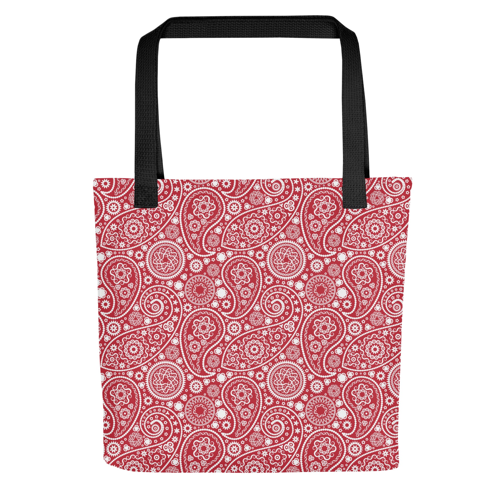 Tote bag- Paisley Red