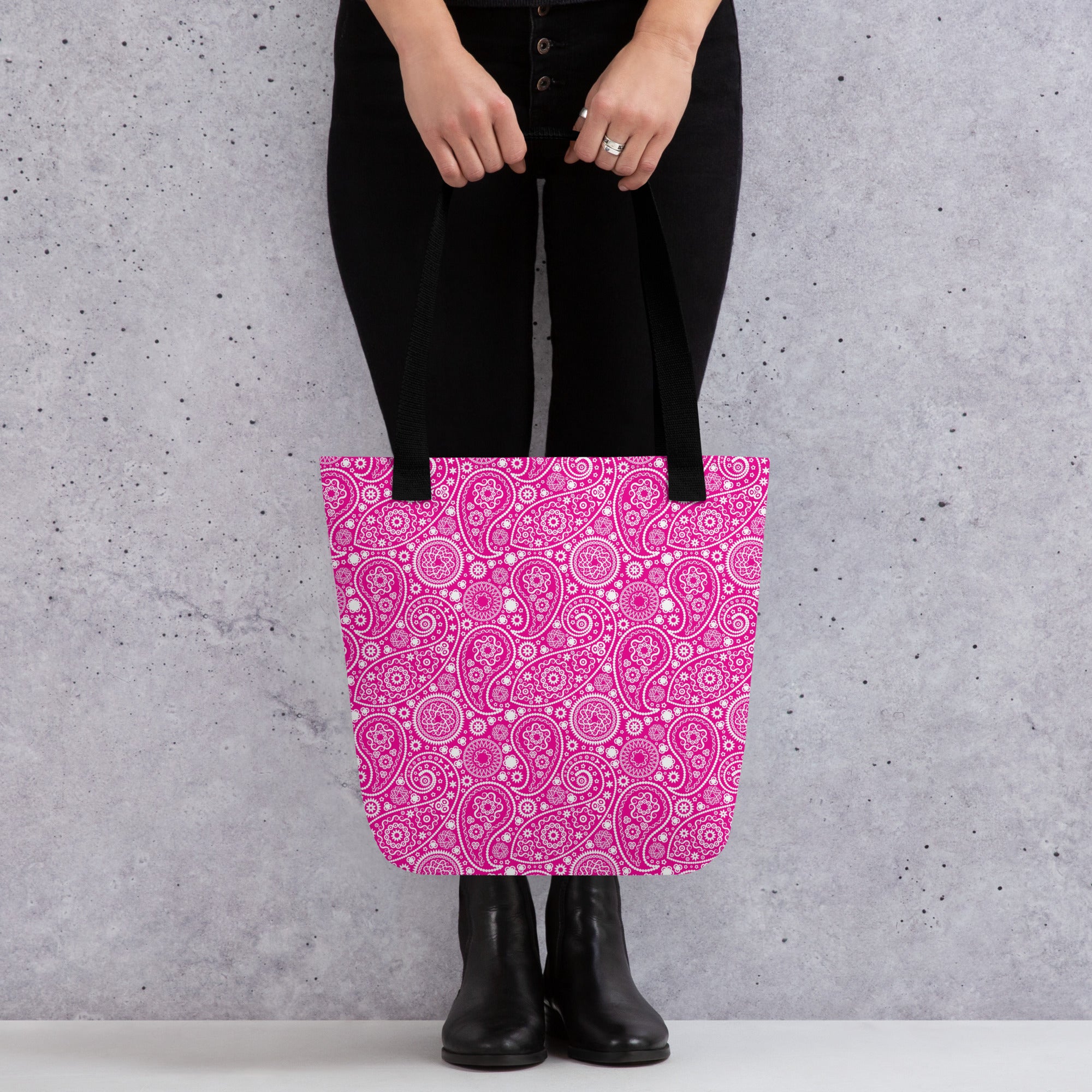 Tote bag- Paisley Pink