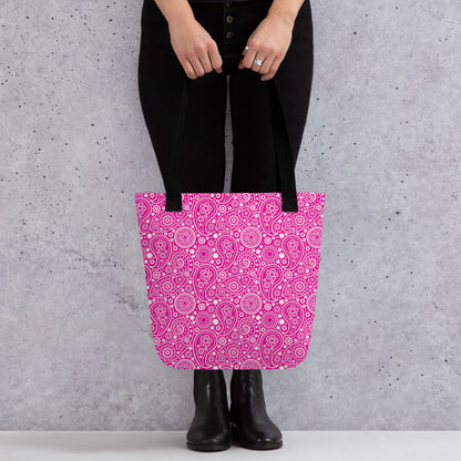 Tygpåse- Paisley Pink