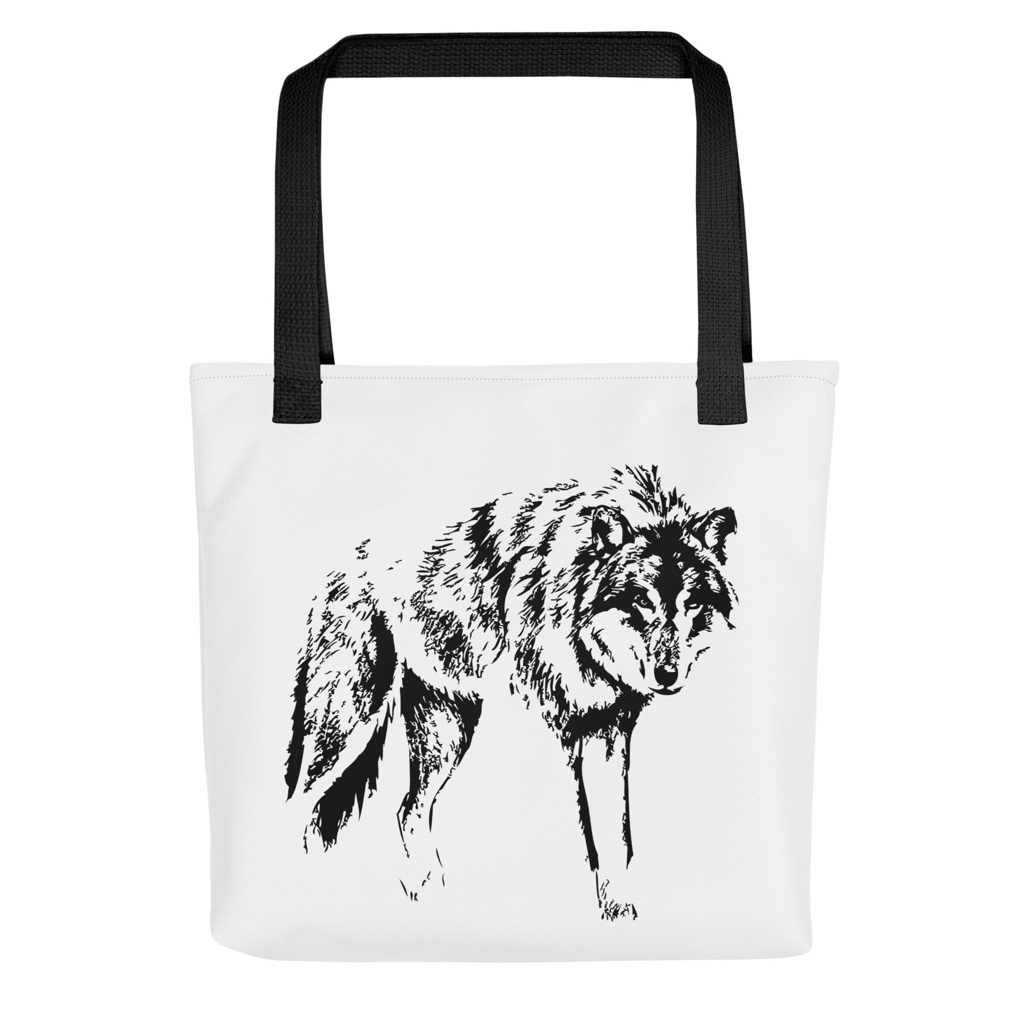 Tote bag- Wolf Mono