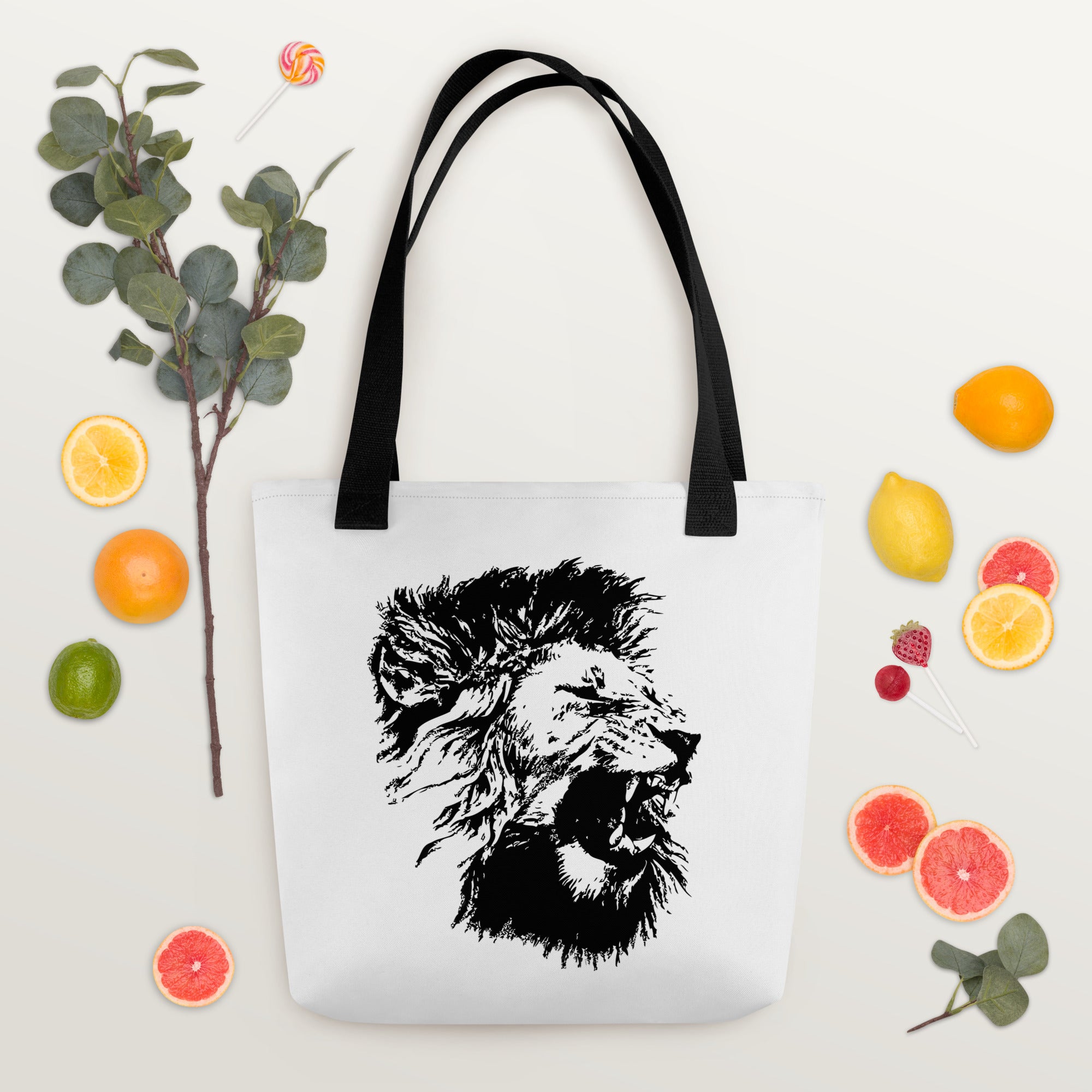 Tote bag- Lion Mono