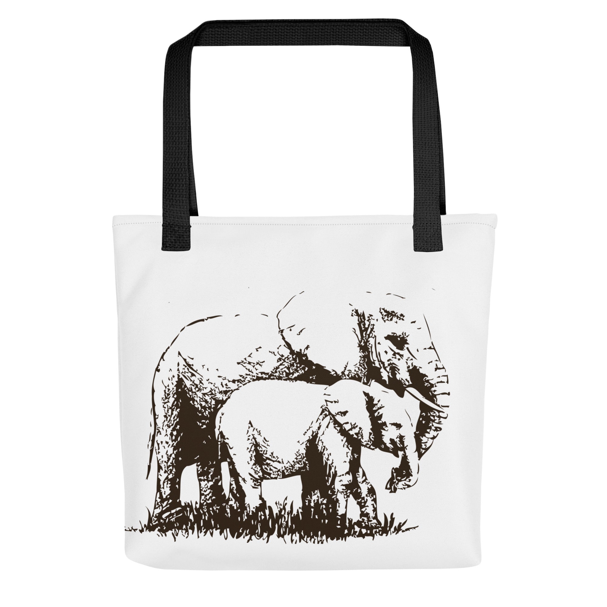 Tote bag- Elephants Mono