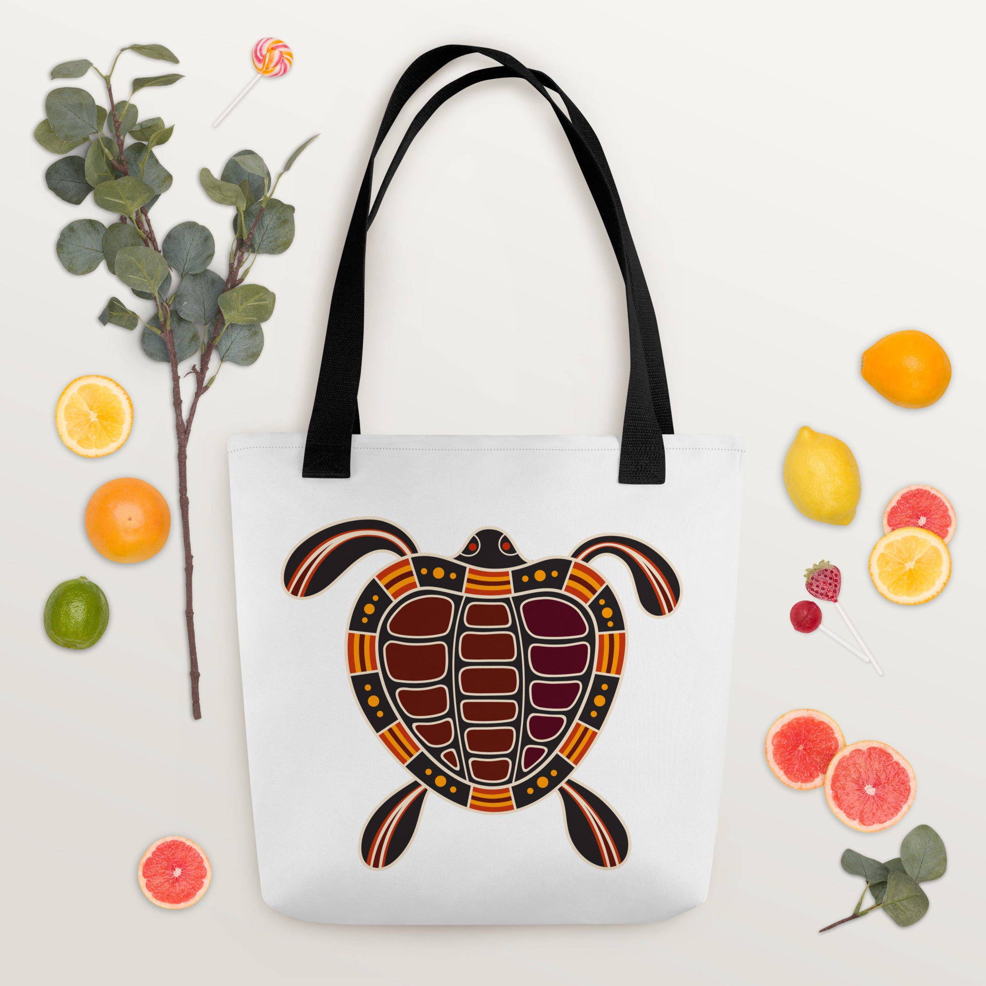 Tote bag- Australian Tribal Figure Turtle