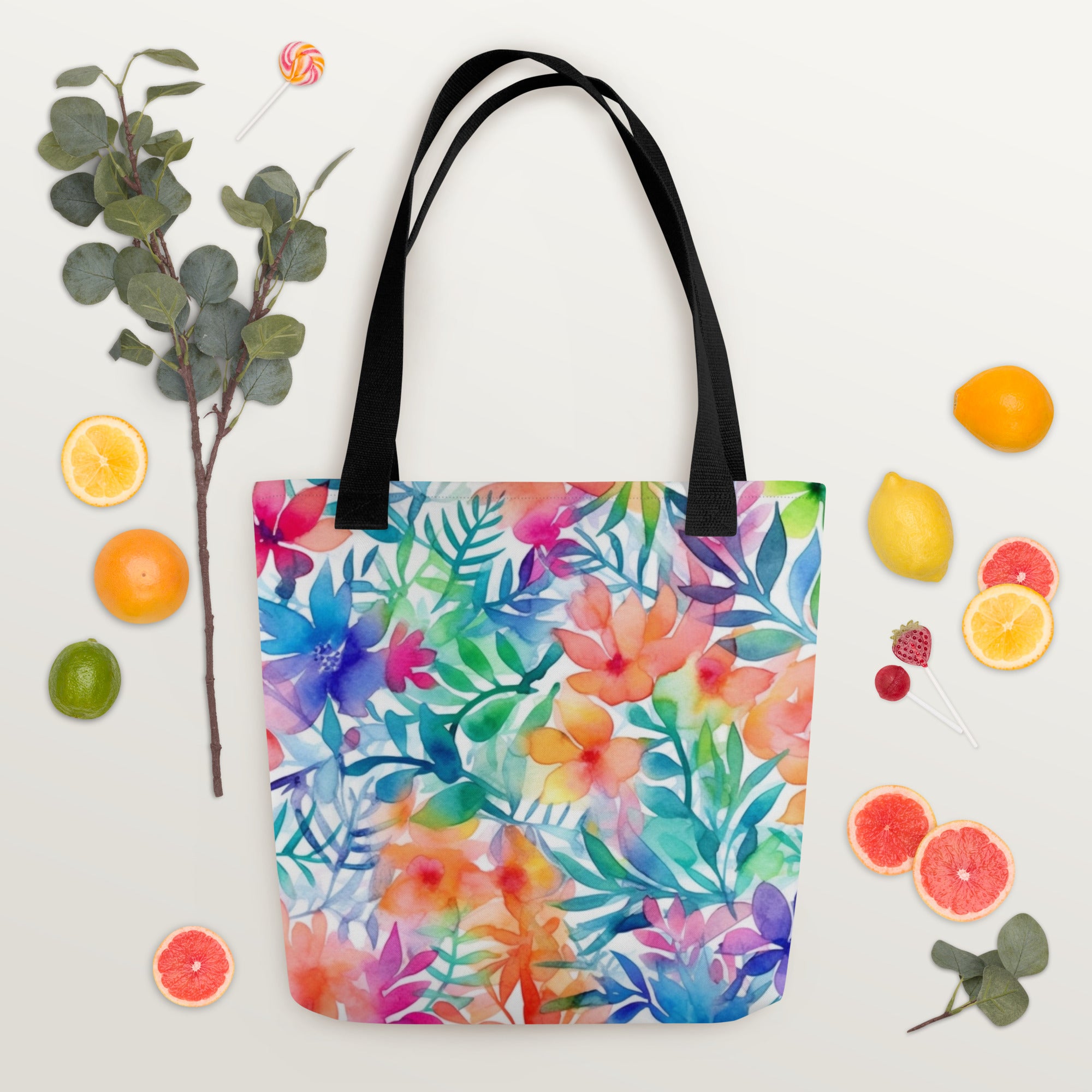 Tote bag- Water Colour Flowers