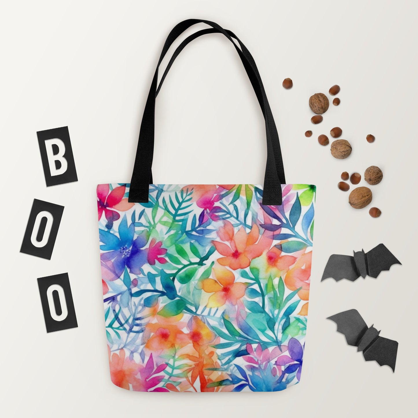 Tote bag- Water Colour Flowers