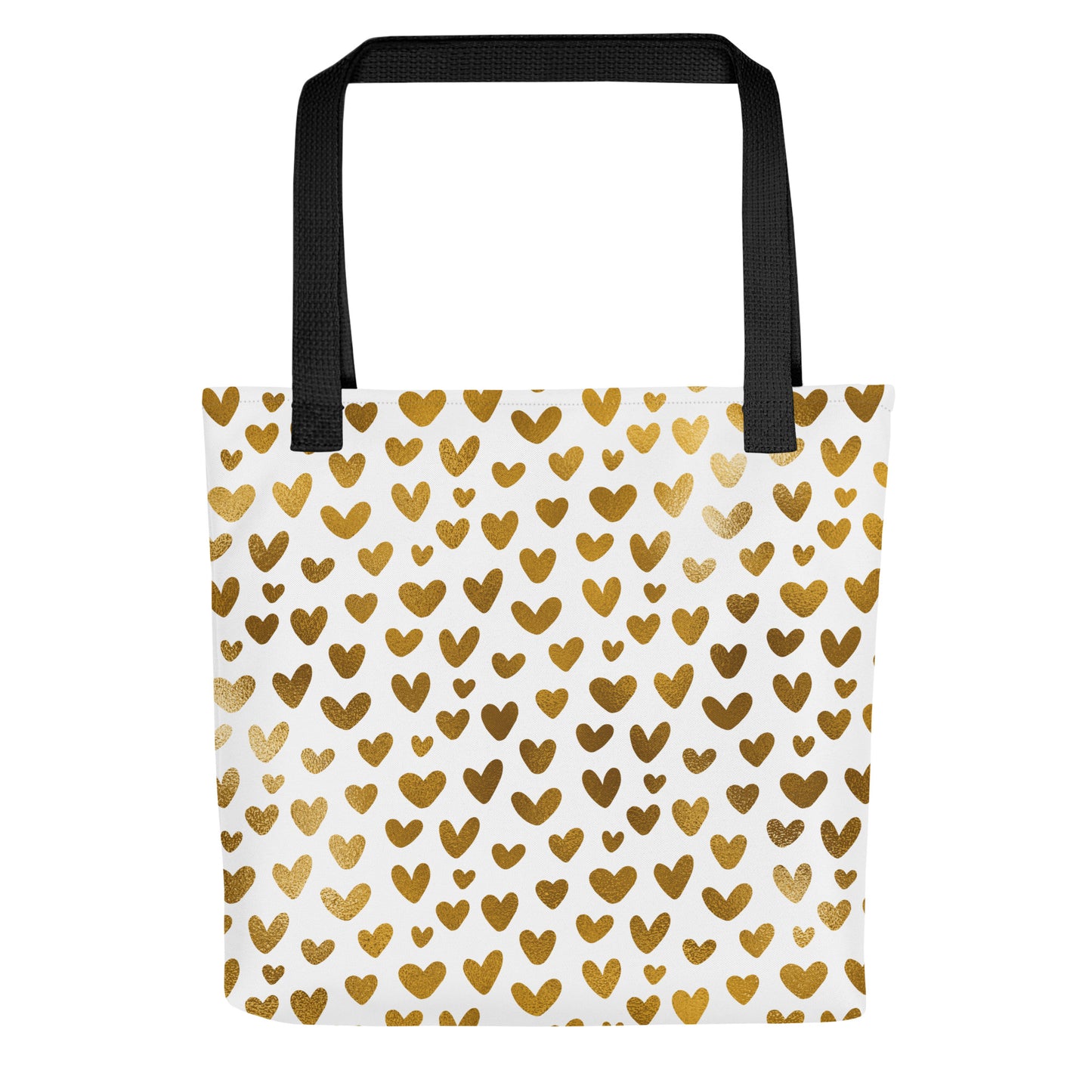 Tote bag- Hearts White