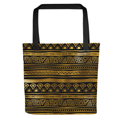 Tote bag- Tribal Patterns Black