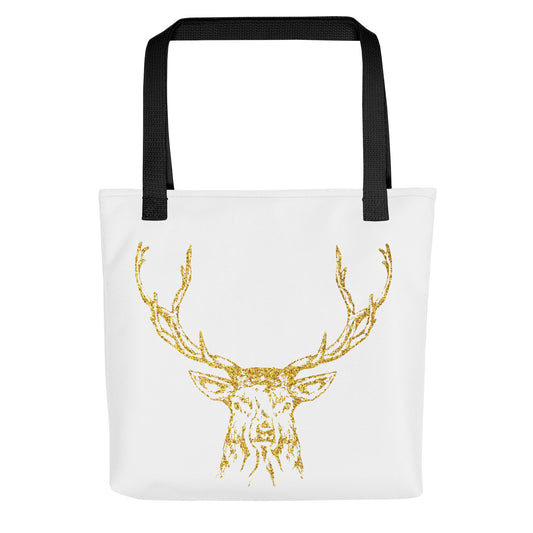 Tote bag- Antlers White