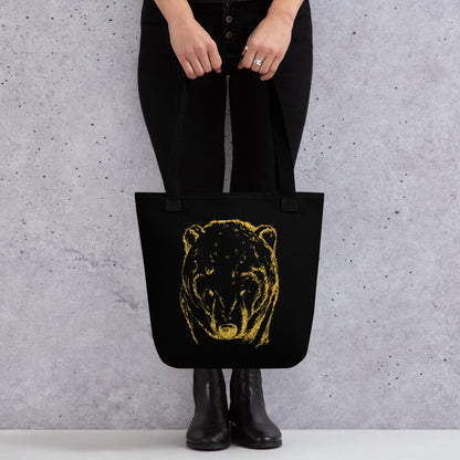 Tote bag- Bear Black
