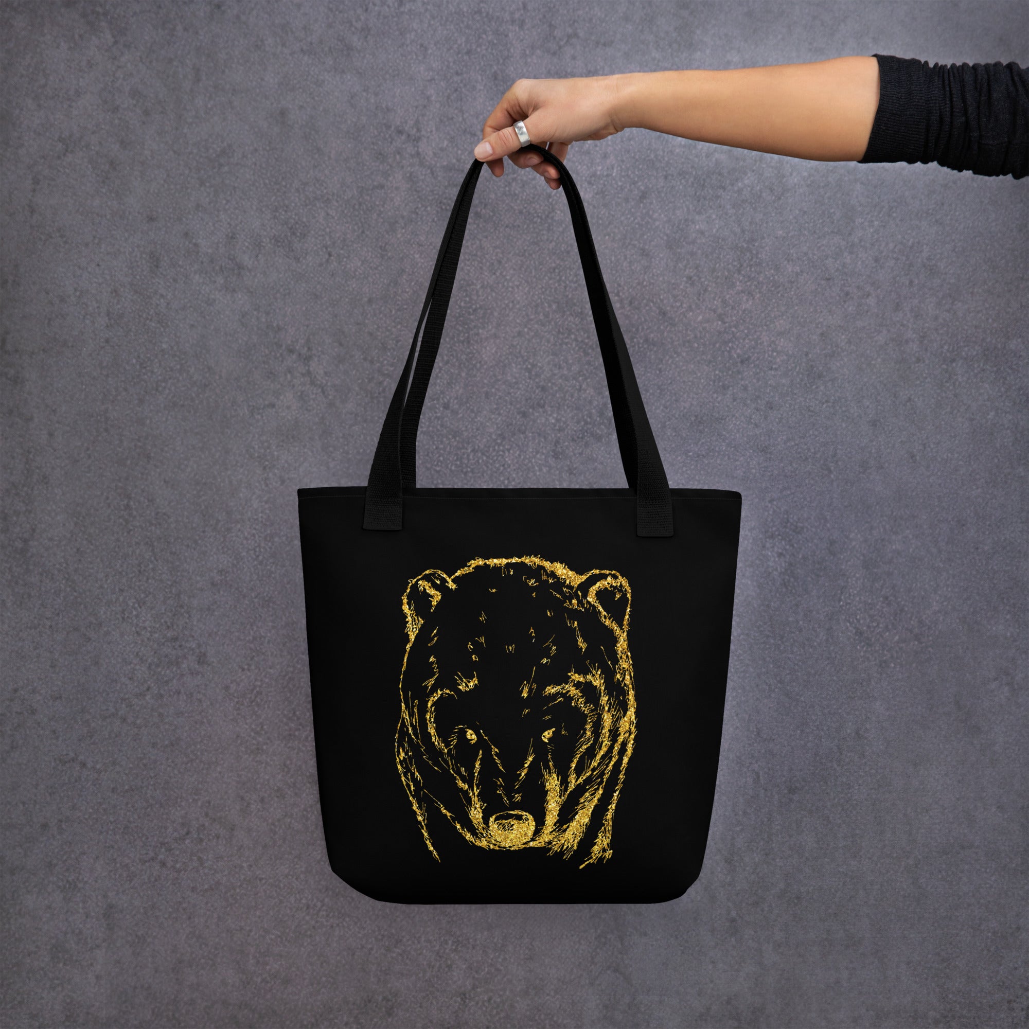 Tote bag- Bear Black