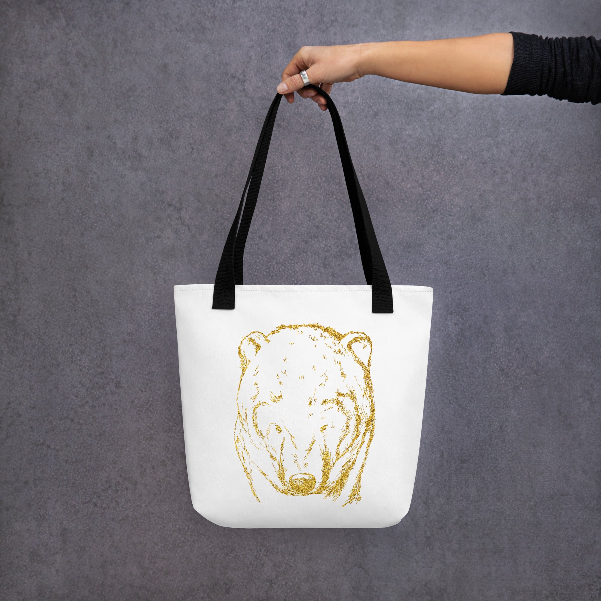 Tote bag- Bear White