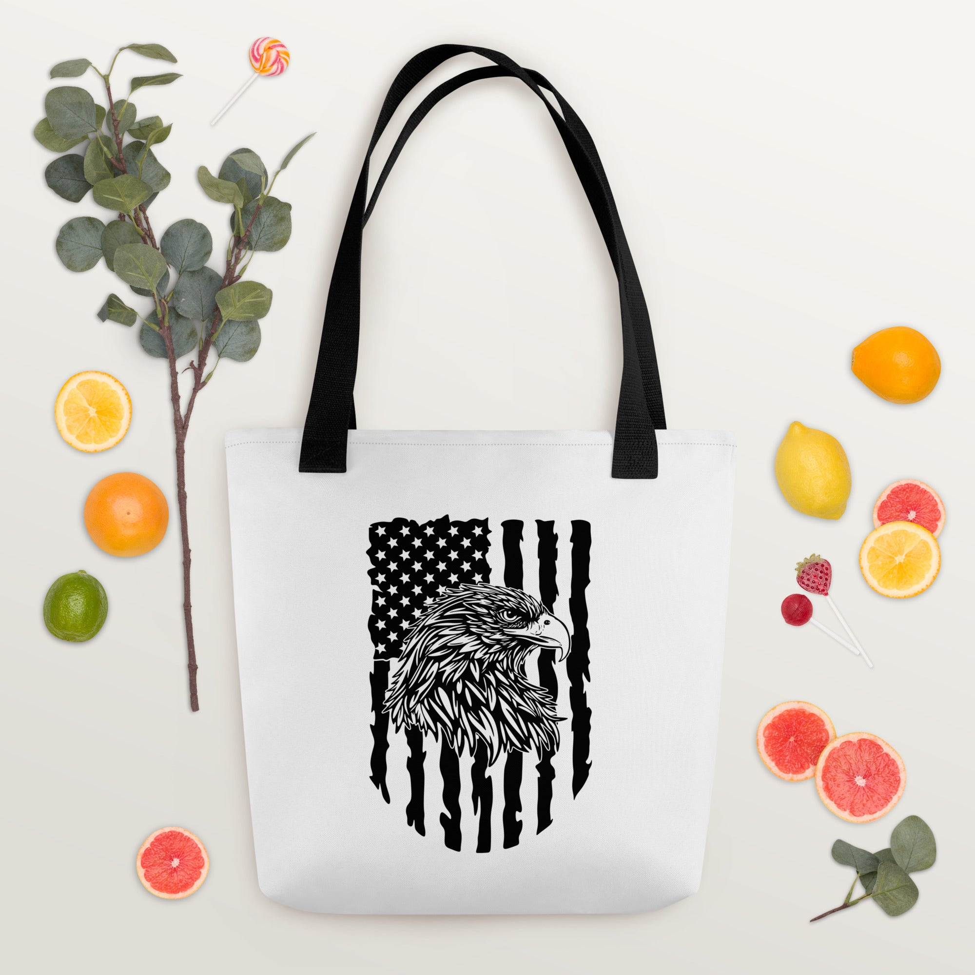 Tote bag- Eagle Mono 4th of July