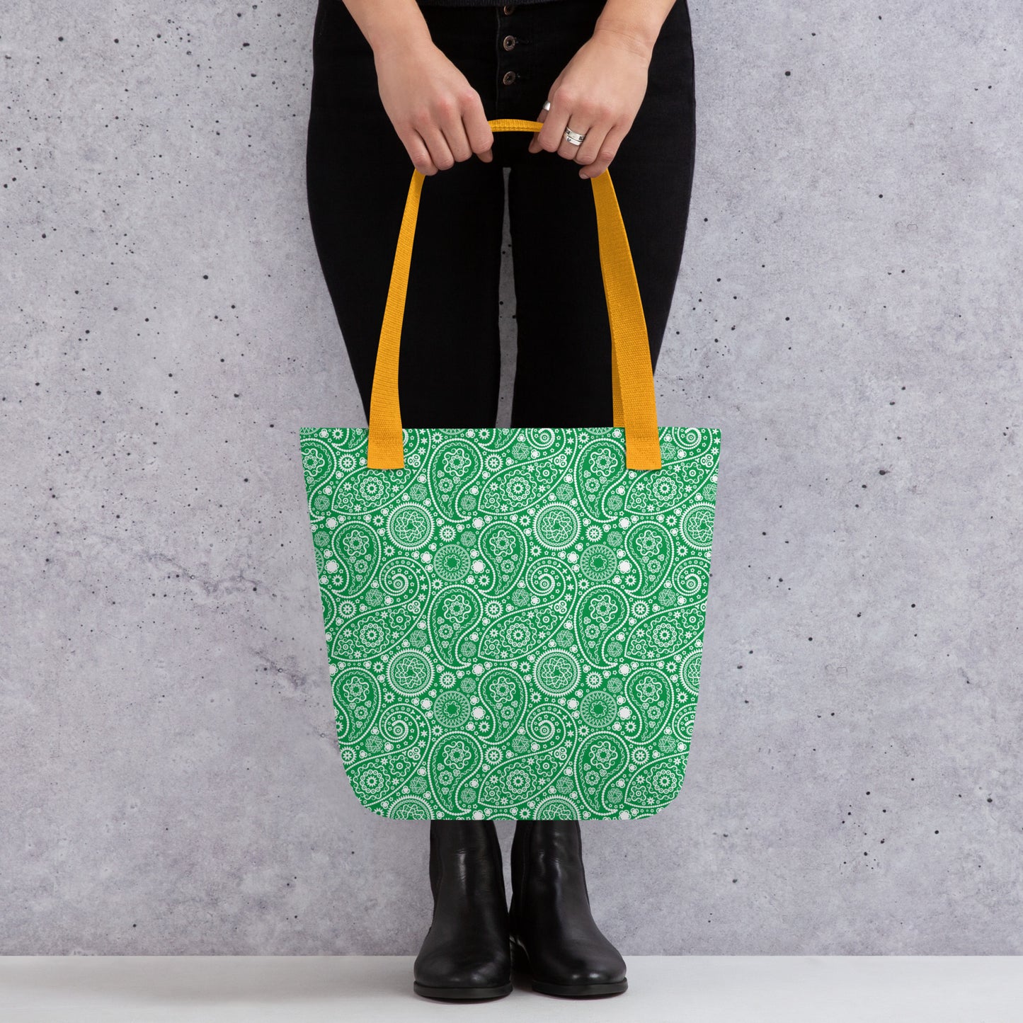 Tote bag- Paisley Green