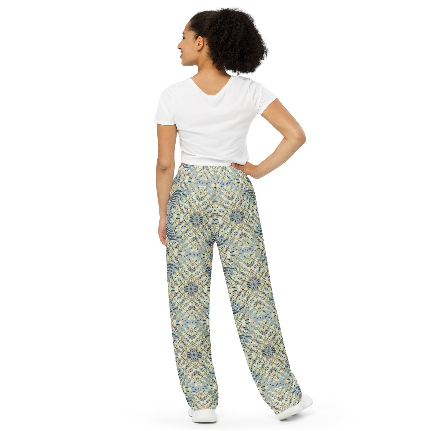 unisex wide-leg pants- Mandala chic III