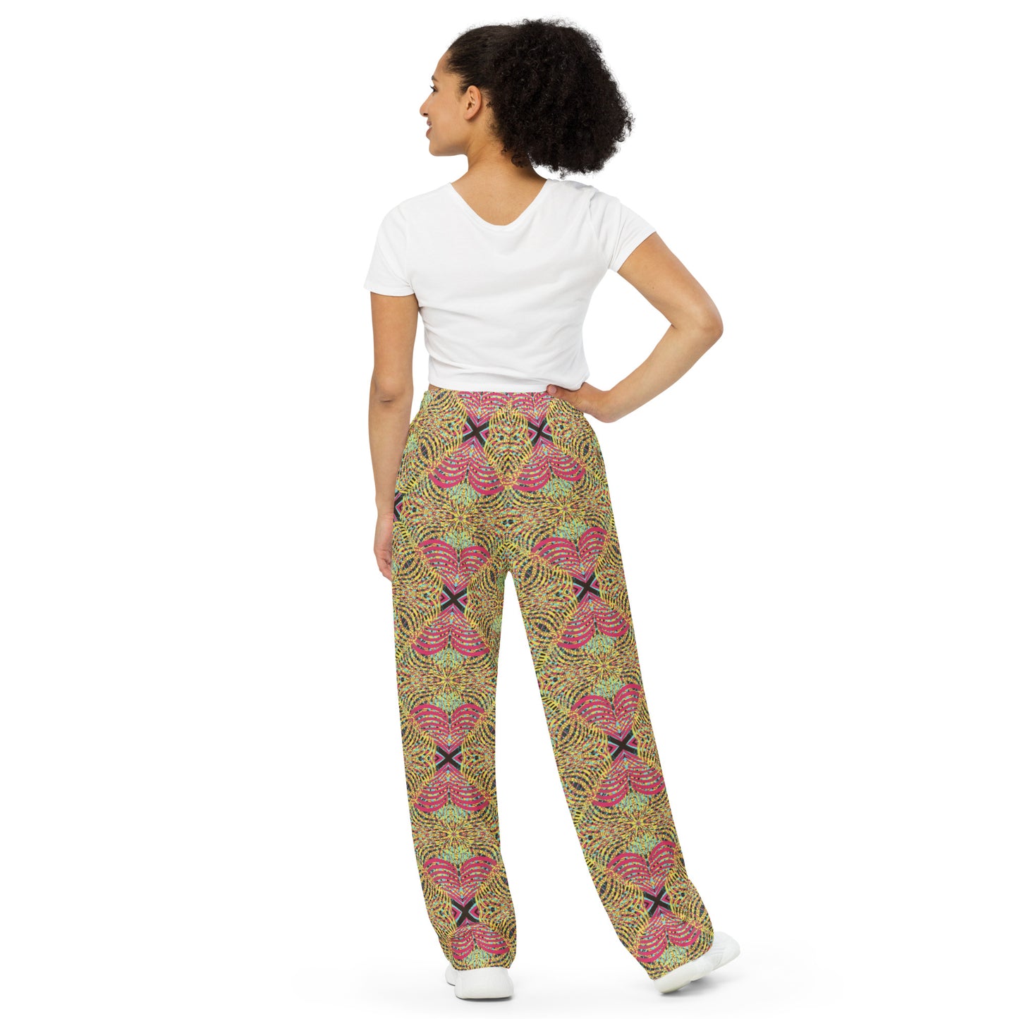 unisex wide-leg pants- Mandala chic VI