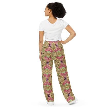 unisex wide-leg pants- Mandala chic VI