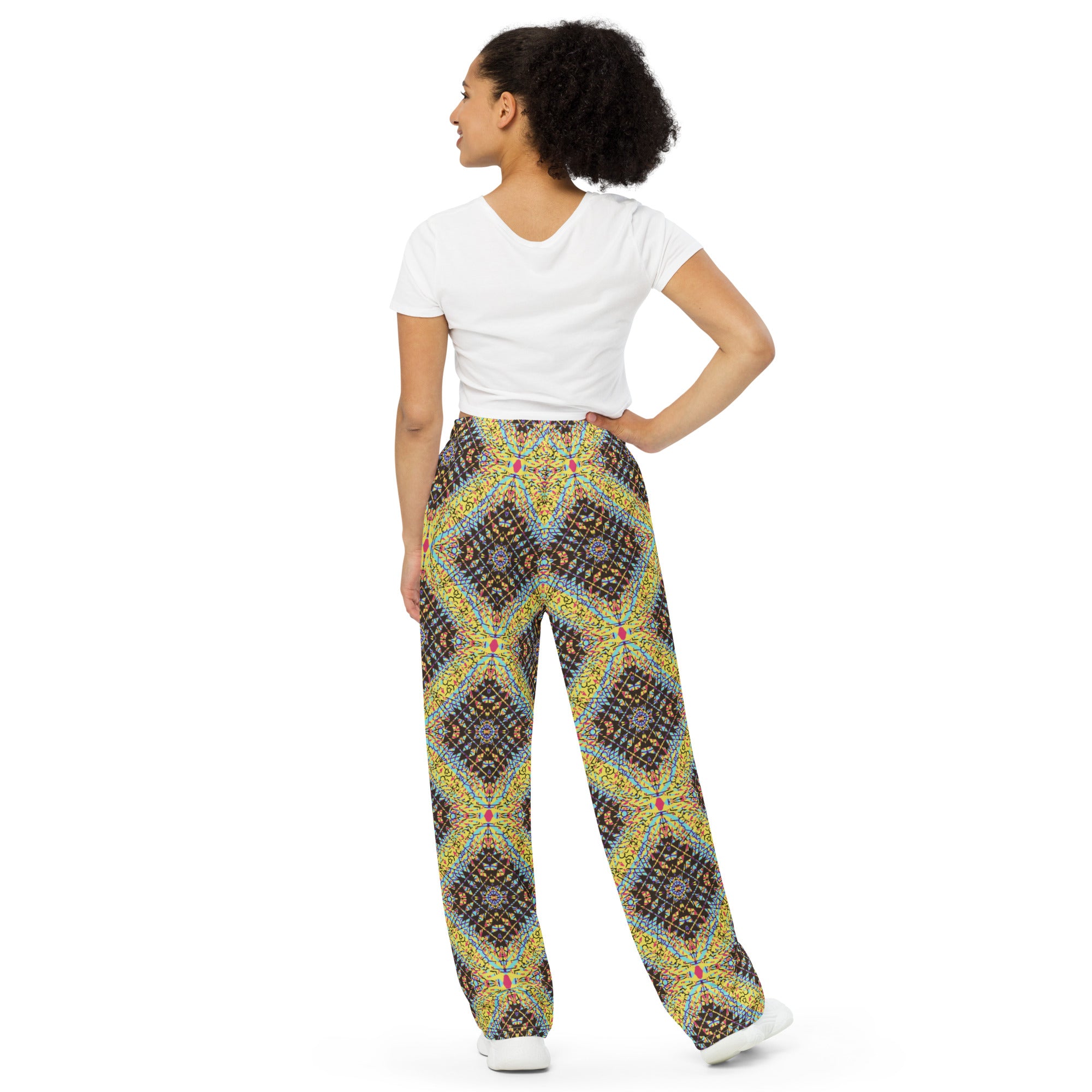 unisex wide-leg pants- Mandala chic 07