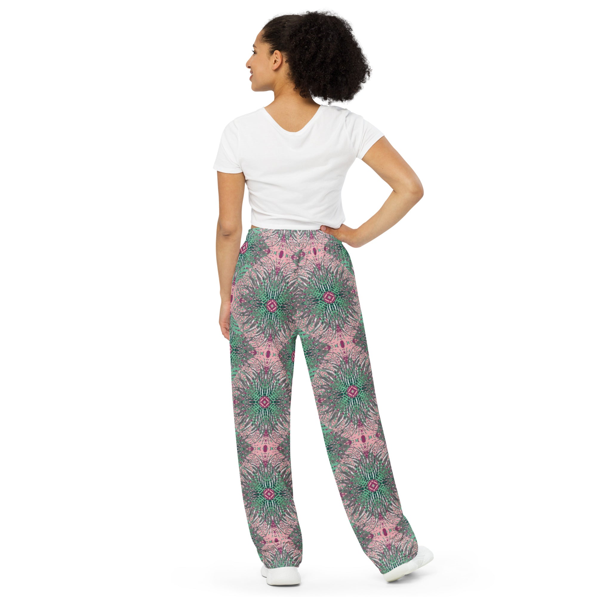 unisex wide-leg pants- Mandala chic VIII