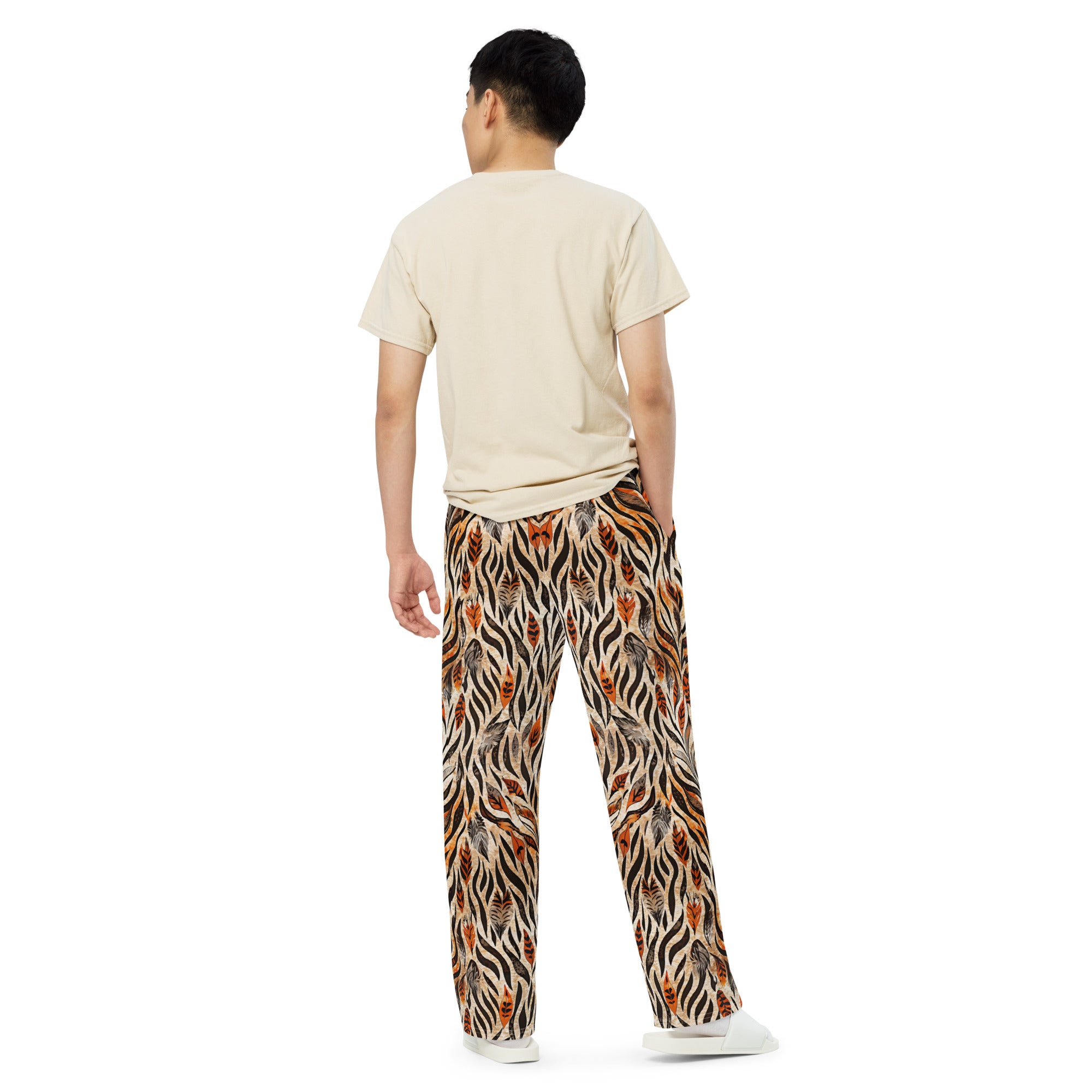 unisex wide-leg pants- Nature Design 05