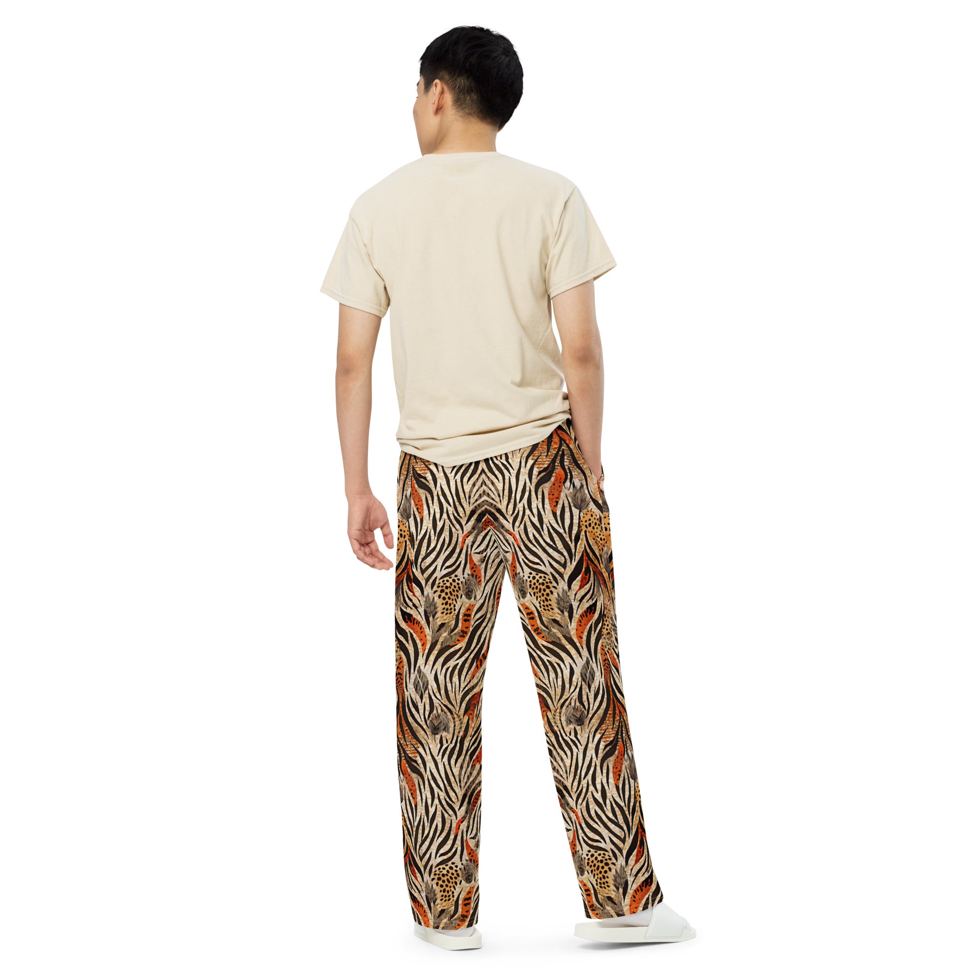 unisex wide-leg pants- Nature Design 04
