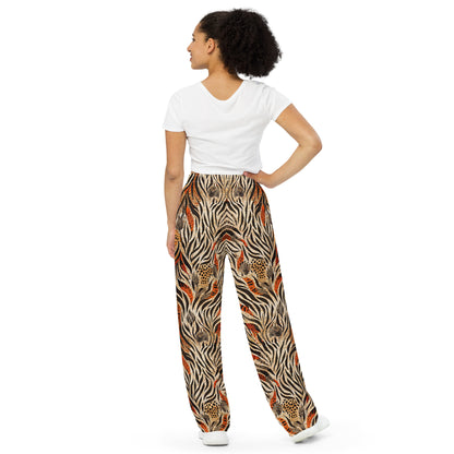 unisex wide-leg pants- Nature Design IV