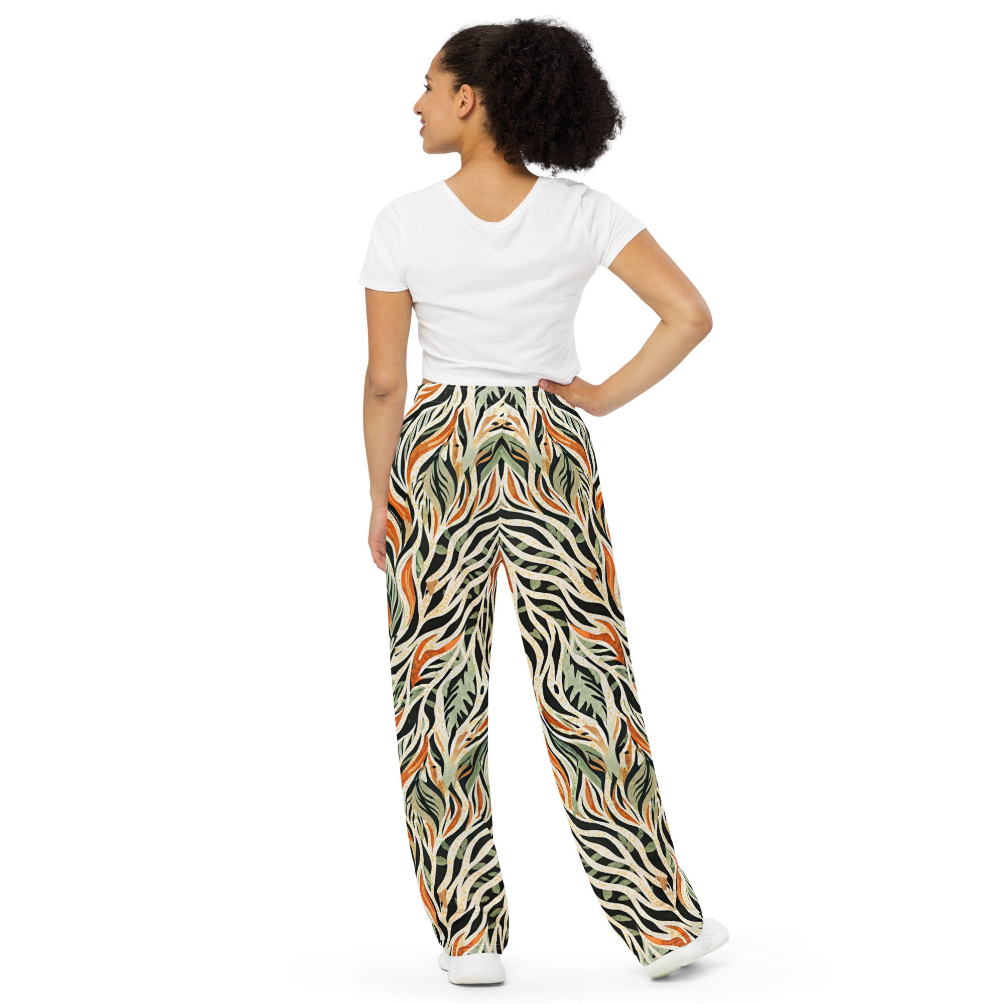 unisex wide-leg pants- Nature Design III