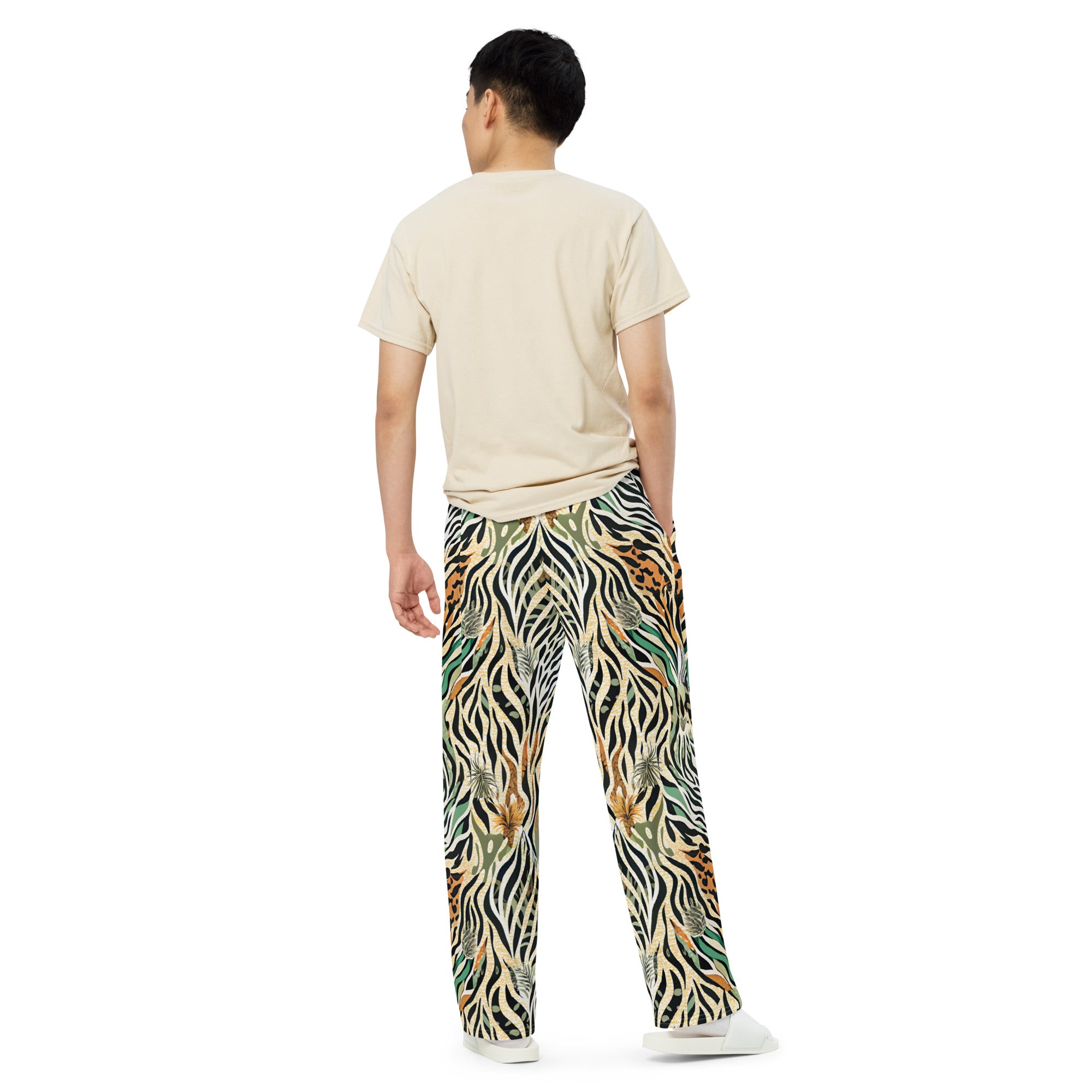 unisex wide-leg pants- Nature Design I