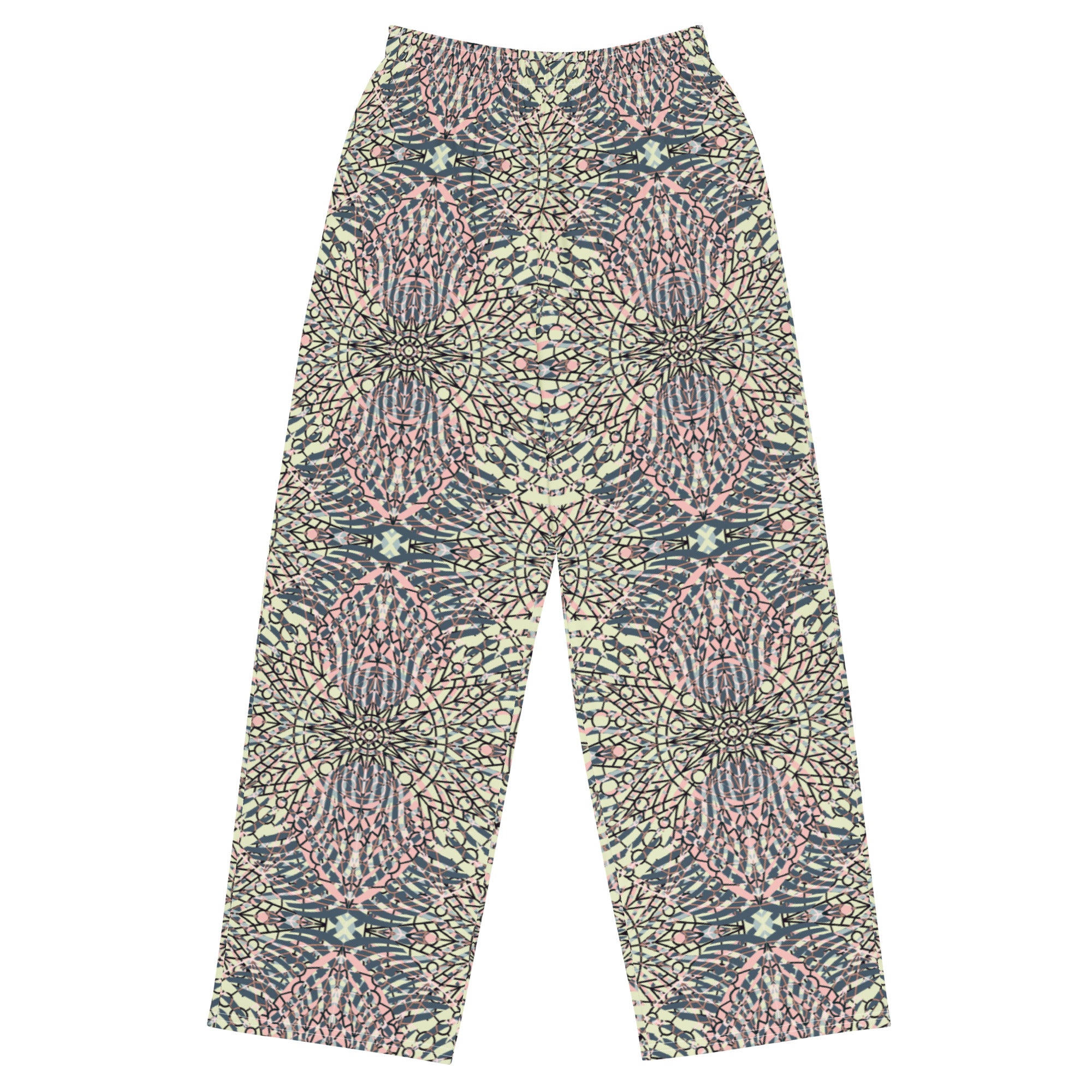 unisex wide-leg pants- Mandala I