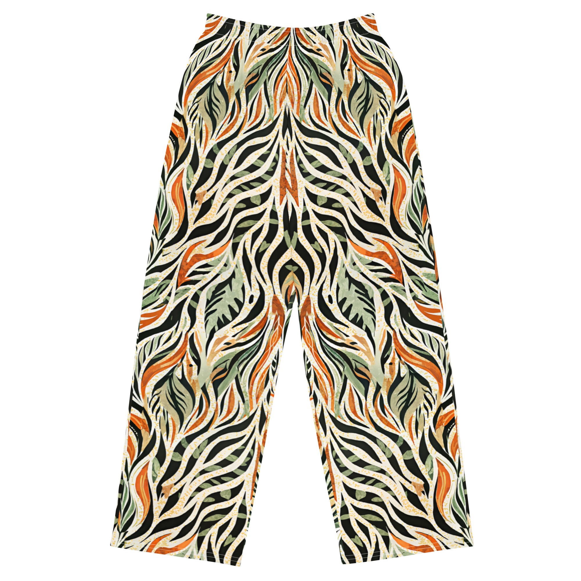 unisex wide-leg pants- Nature Design 03