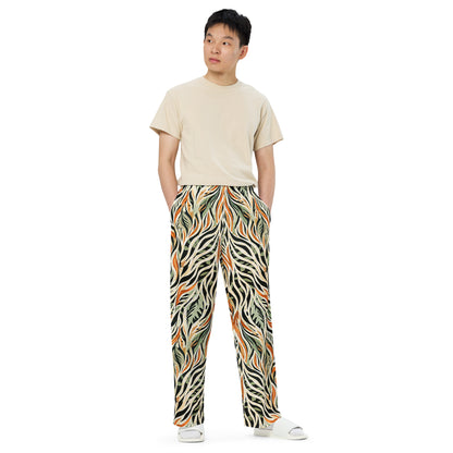 unisex wide-leg pants- Nature Design III