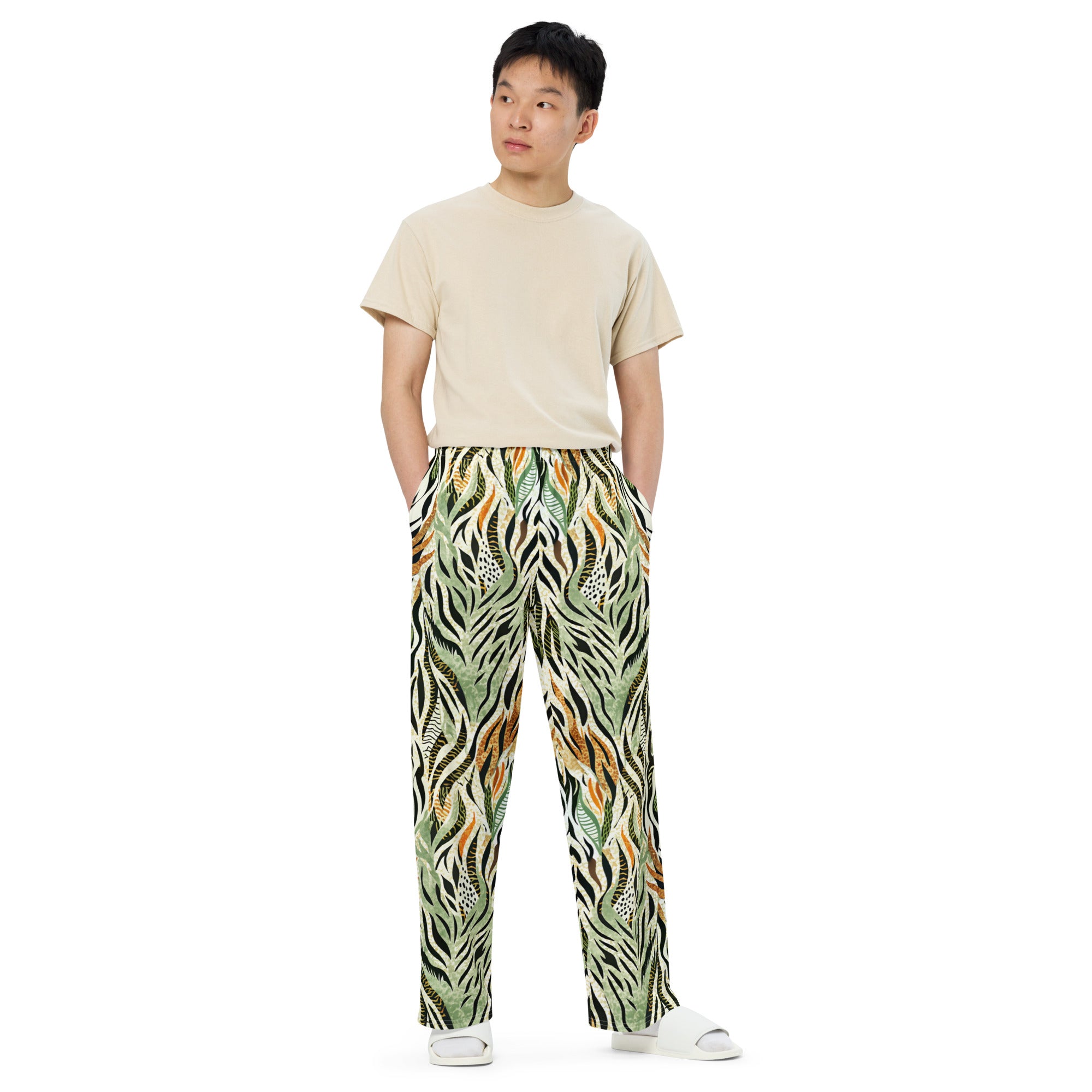 unisex wide-leg pants- Nature Design II