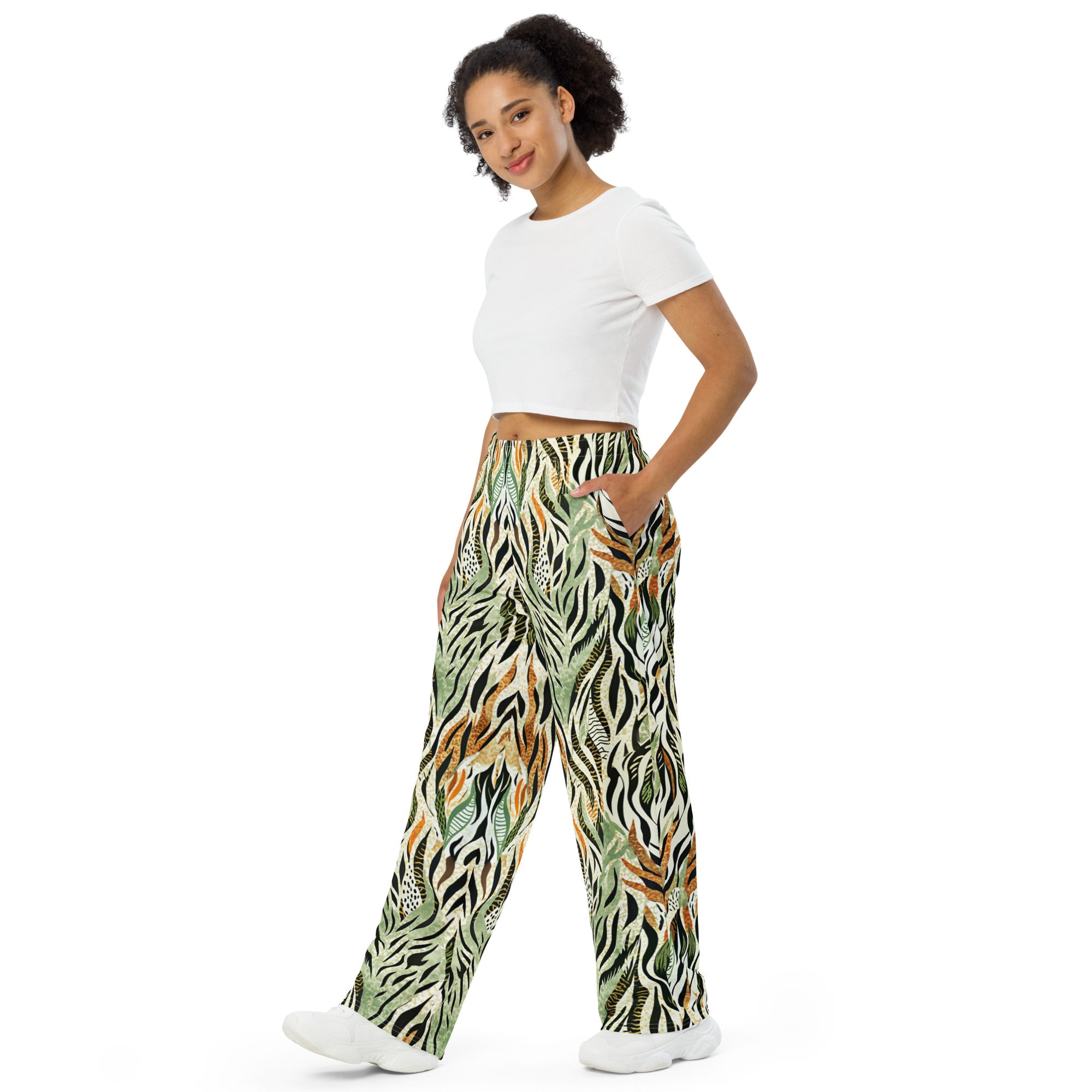 unisex wide-leg pants- Nature Design II