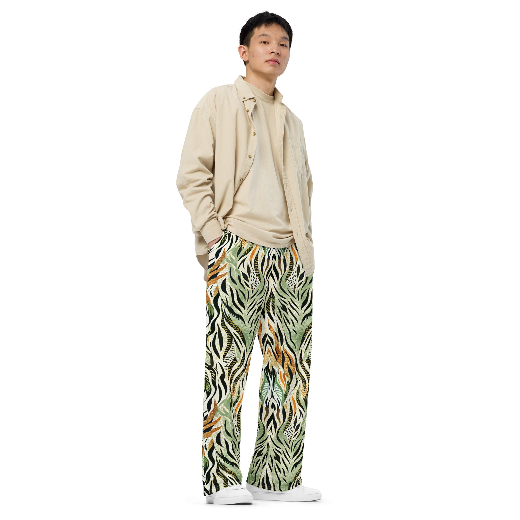 unisex wide-leg pants- Nature Design 02