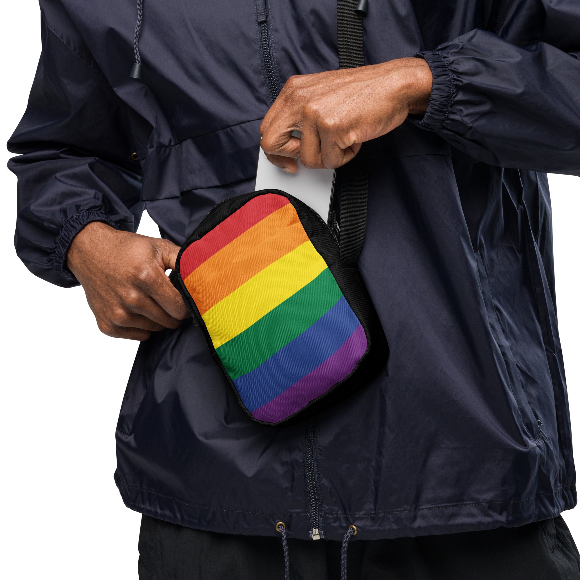 Utility crossbody bag- Pride Rainbow