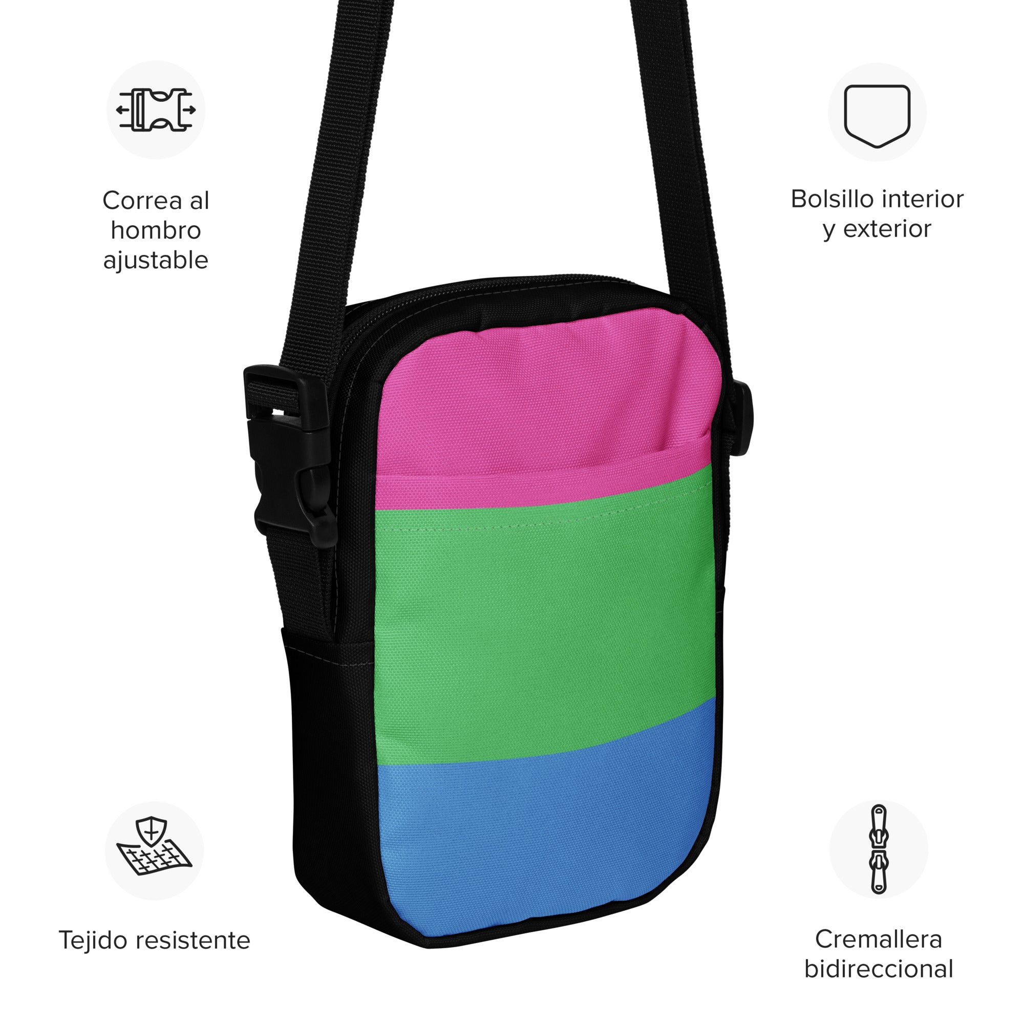 Utility crossbody bag- Polysexual