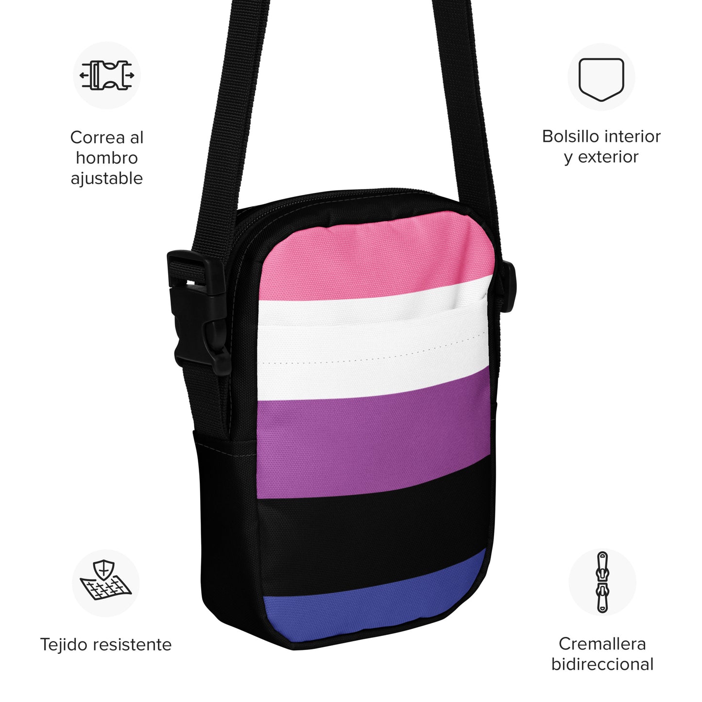 Utility crossbody bag- Genderfluid