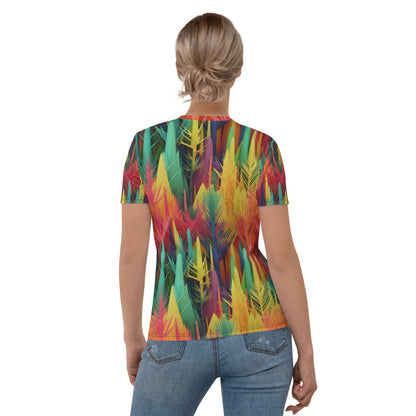 Women's T-shirt- Rainbow Forest Pattern II