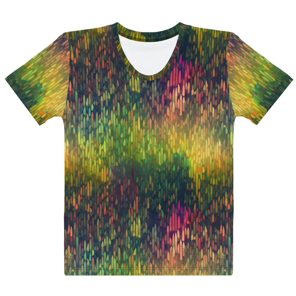 Women's T-shirt- Rainbow Forest Pattern 04