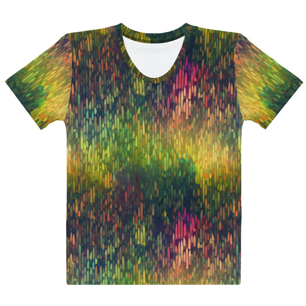 Women's T-shirt- Rainbow Forest Pattern IV