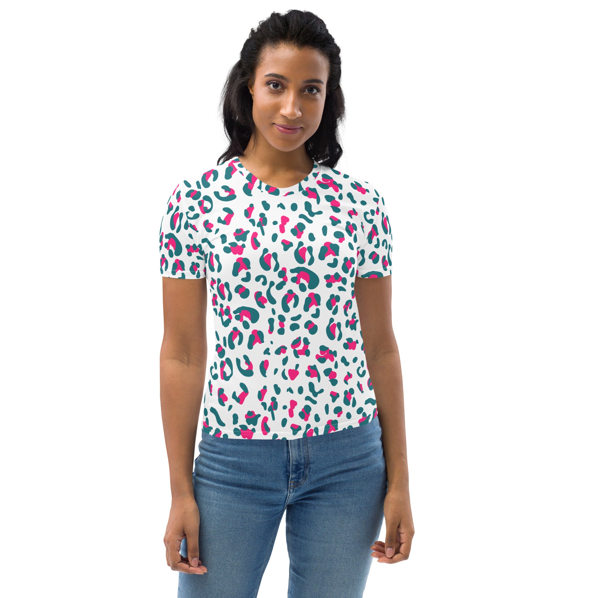 Women's T-shirt- Leopard skin I