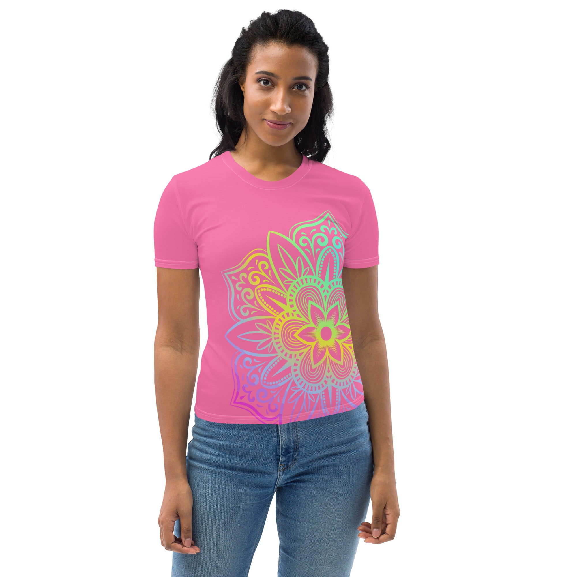 Women's T-shirt- Rose Mandala