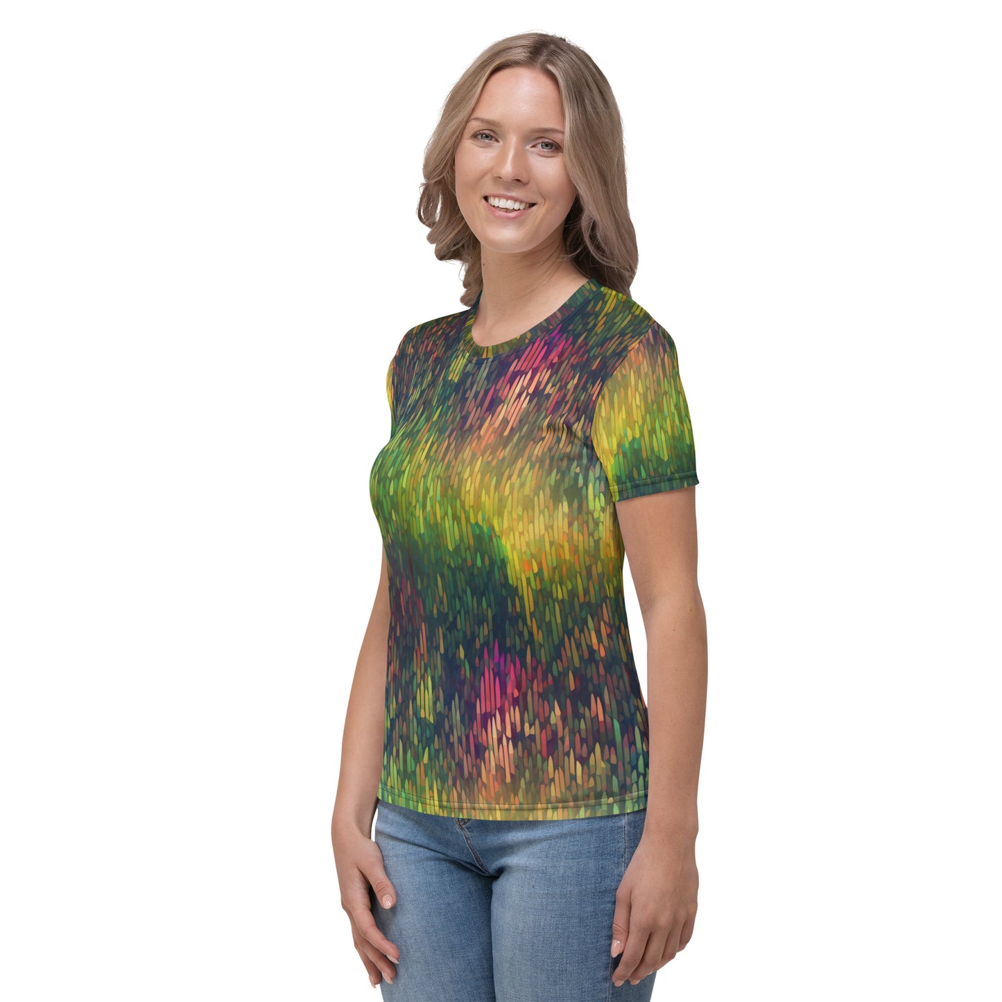 Women's T-shirt- Rainbow Forest Pattern IV