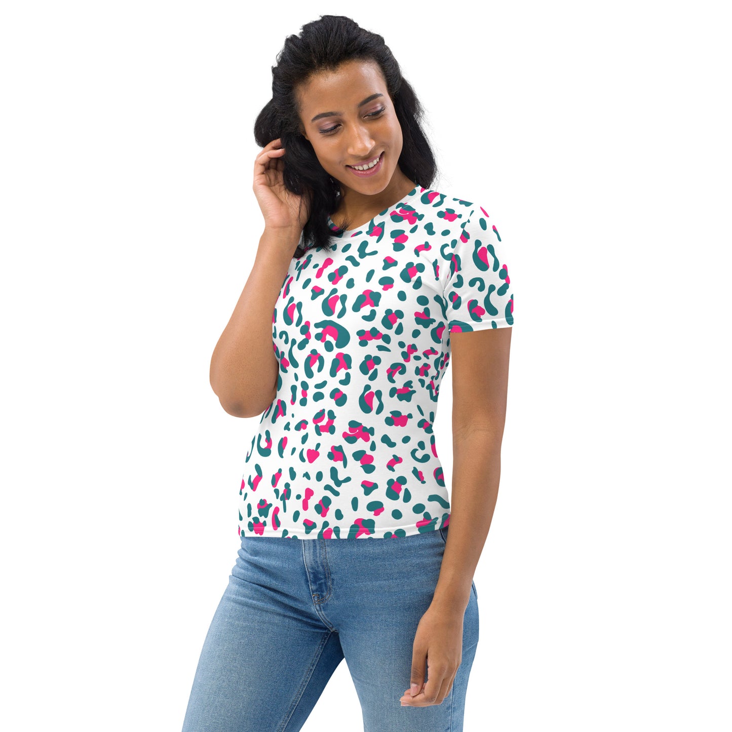 Women's T-shirt- Leopard skin I