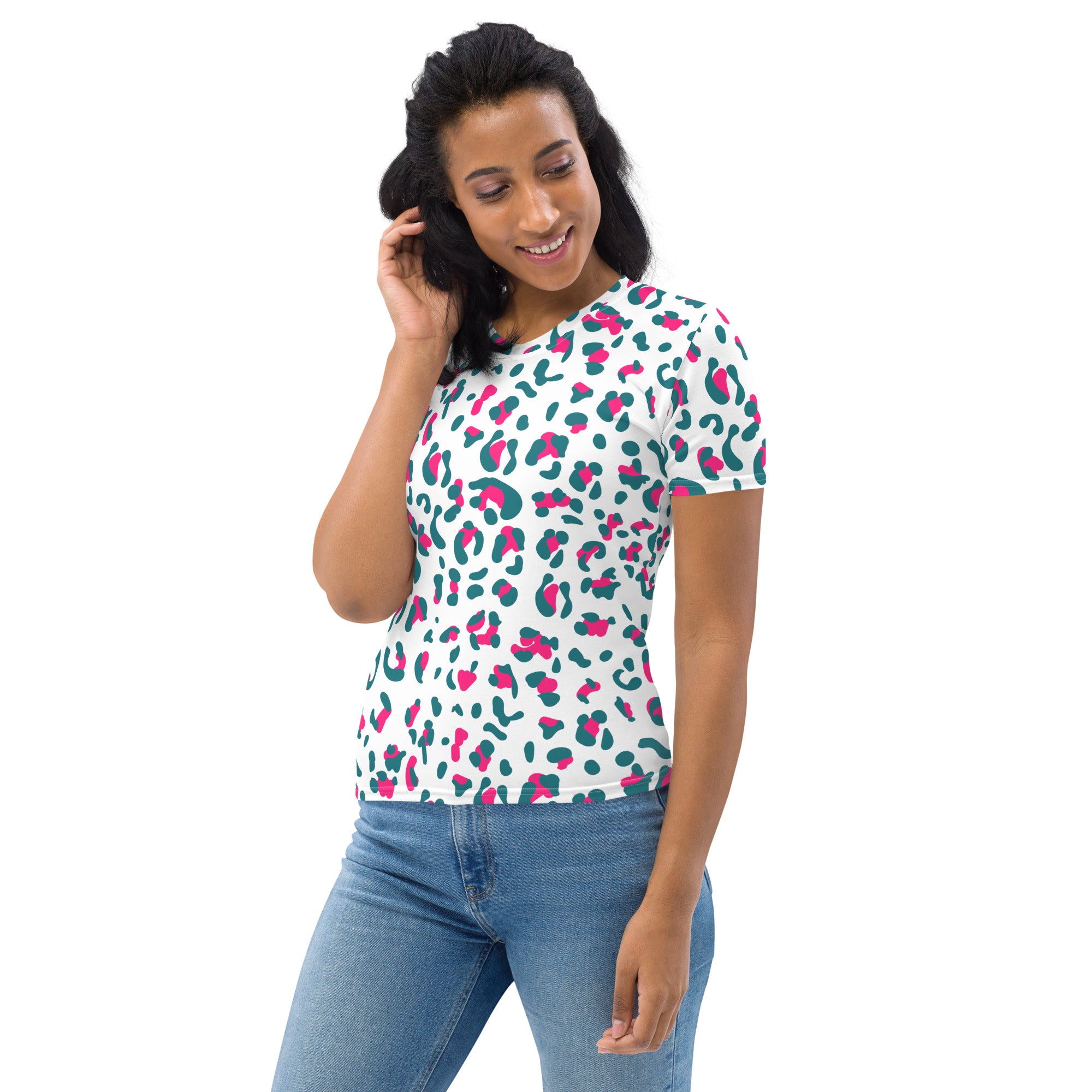 Women's T-shirt- Leopard skin I