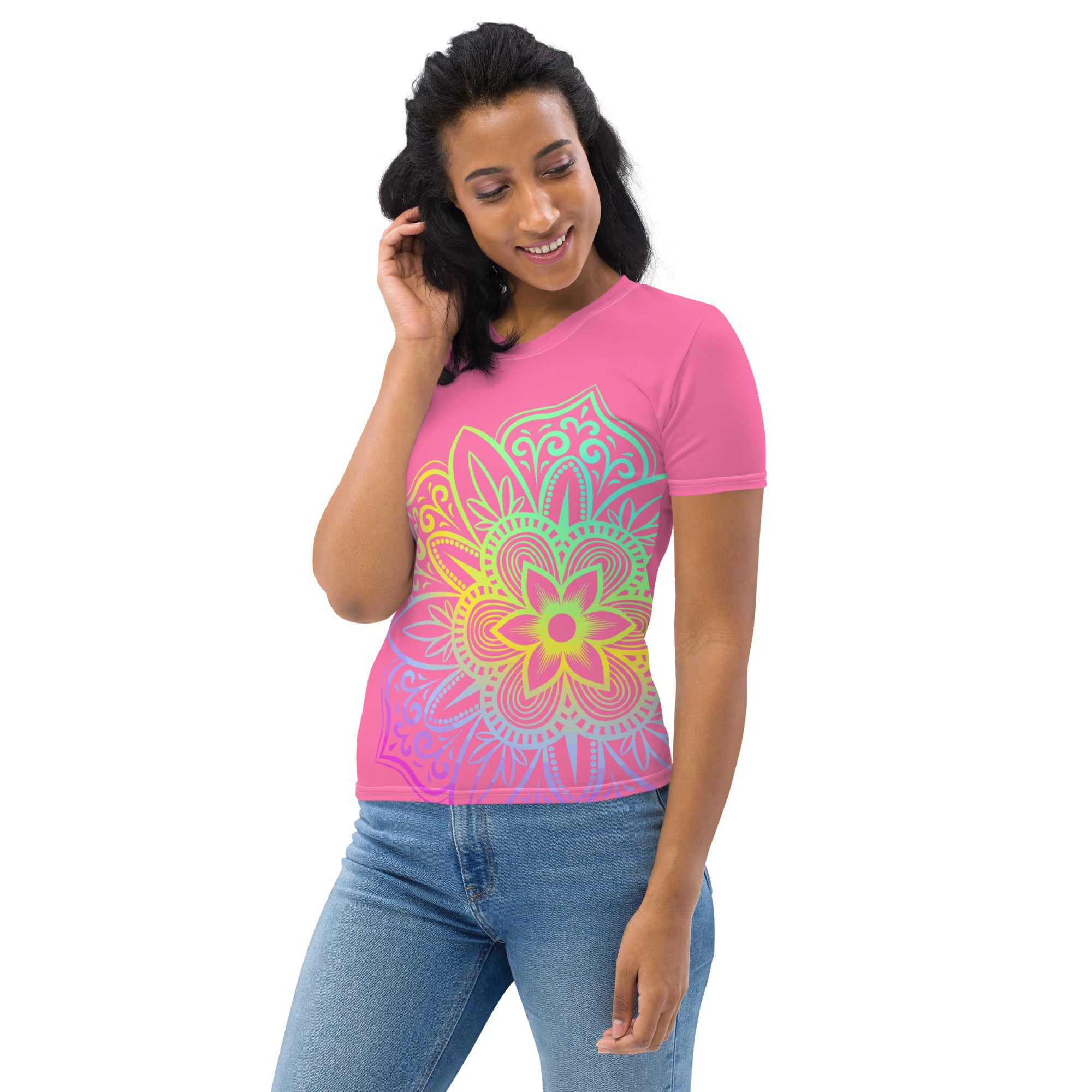 Women's T-shirt- Rose Mandala