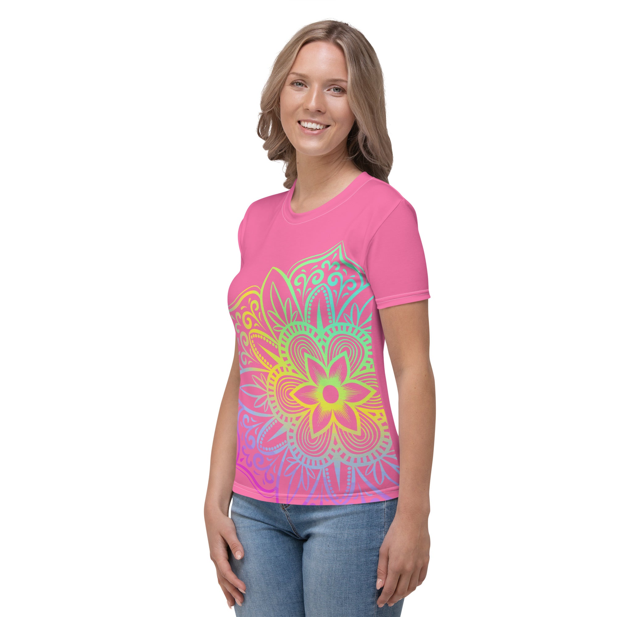 Women's T-shirt- Rose Mandala